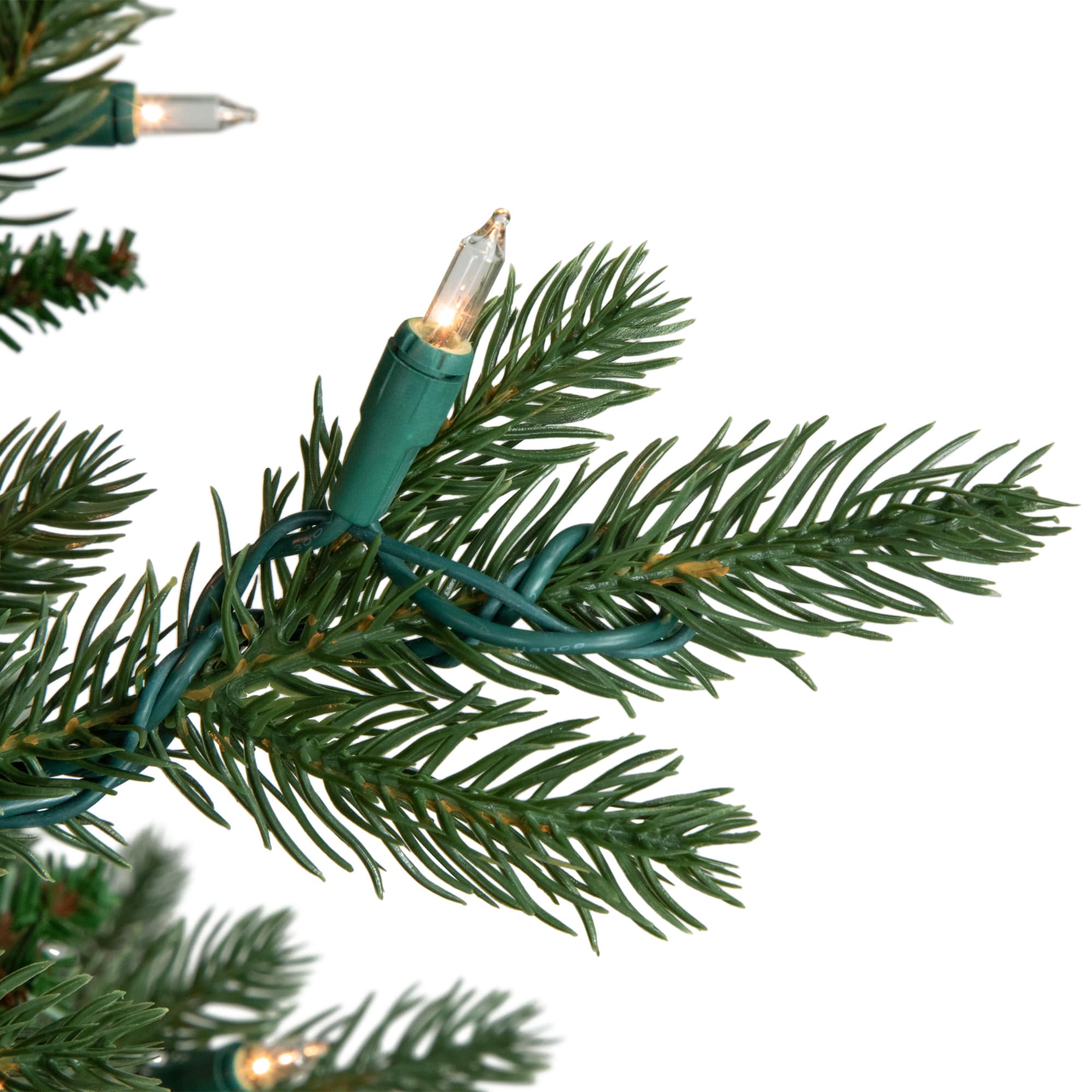 Northlight 9ft. Pre-Lit Real Touch Medium Grande Spruce Artificial Christmas Tree, Clear Incandescent Lights