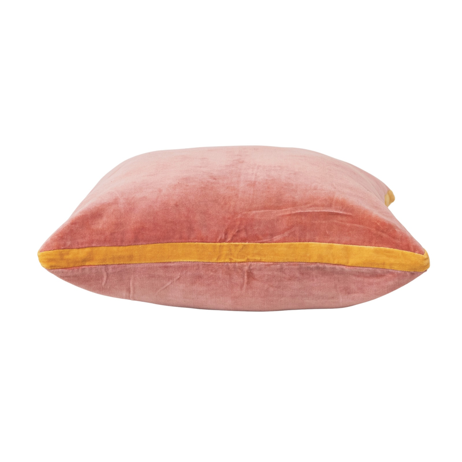 Hello Honey® 20" x 20" Apricot & Mustard Art Deco Velvet Pillow
