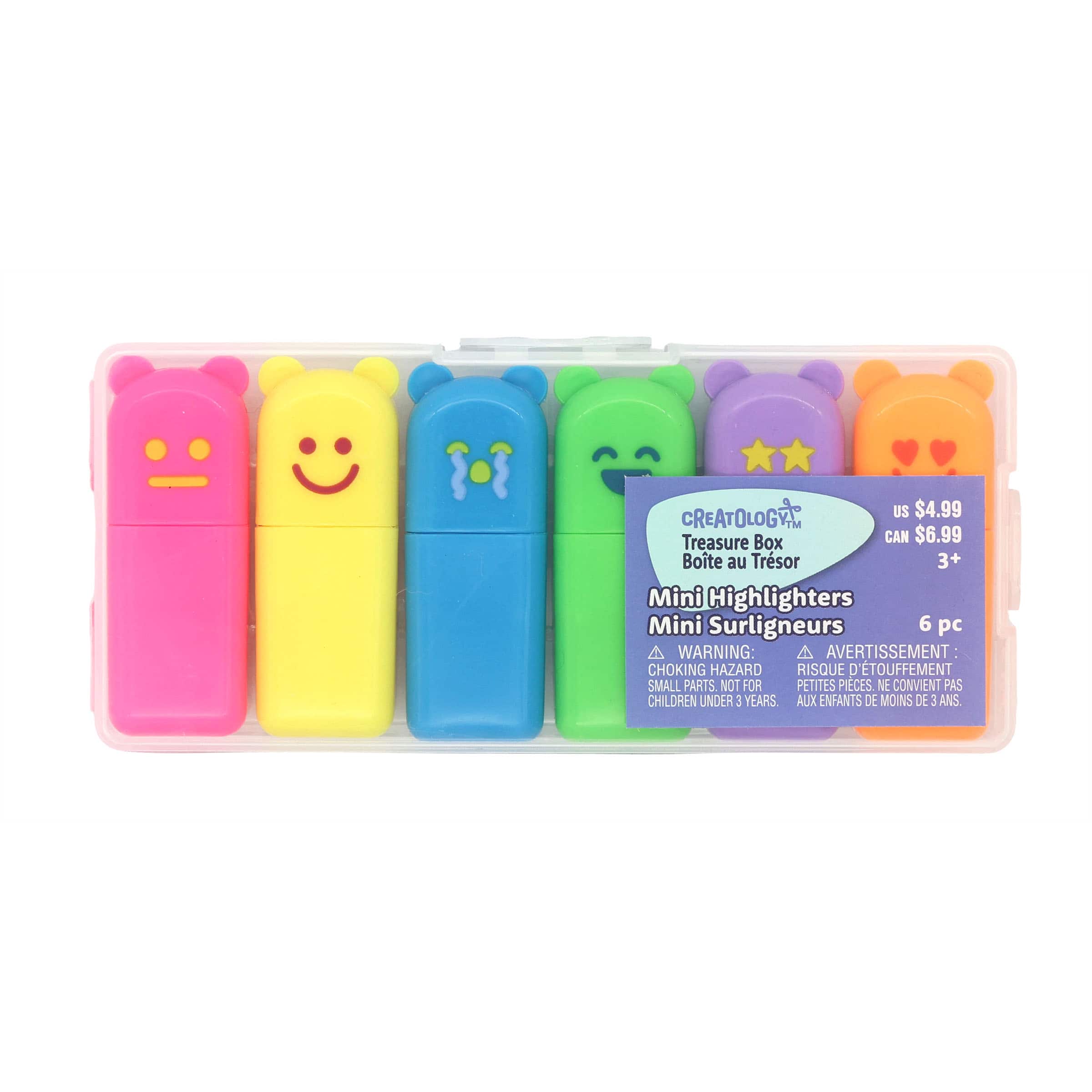 Treasure Box Mini Highlighters, 6ct. by Creatology™