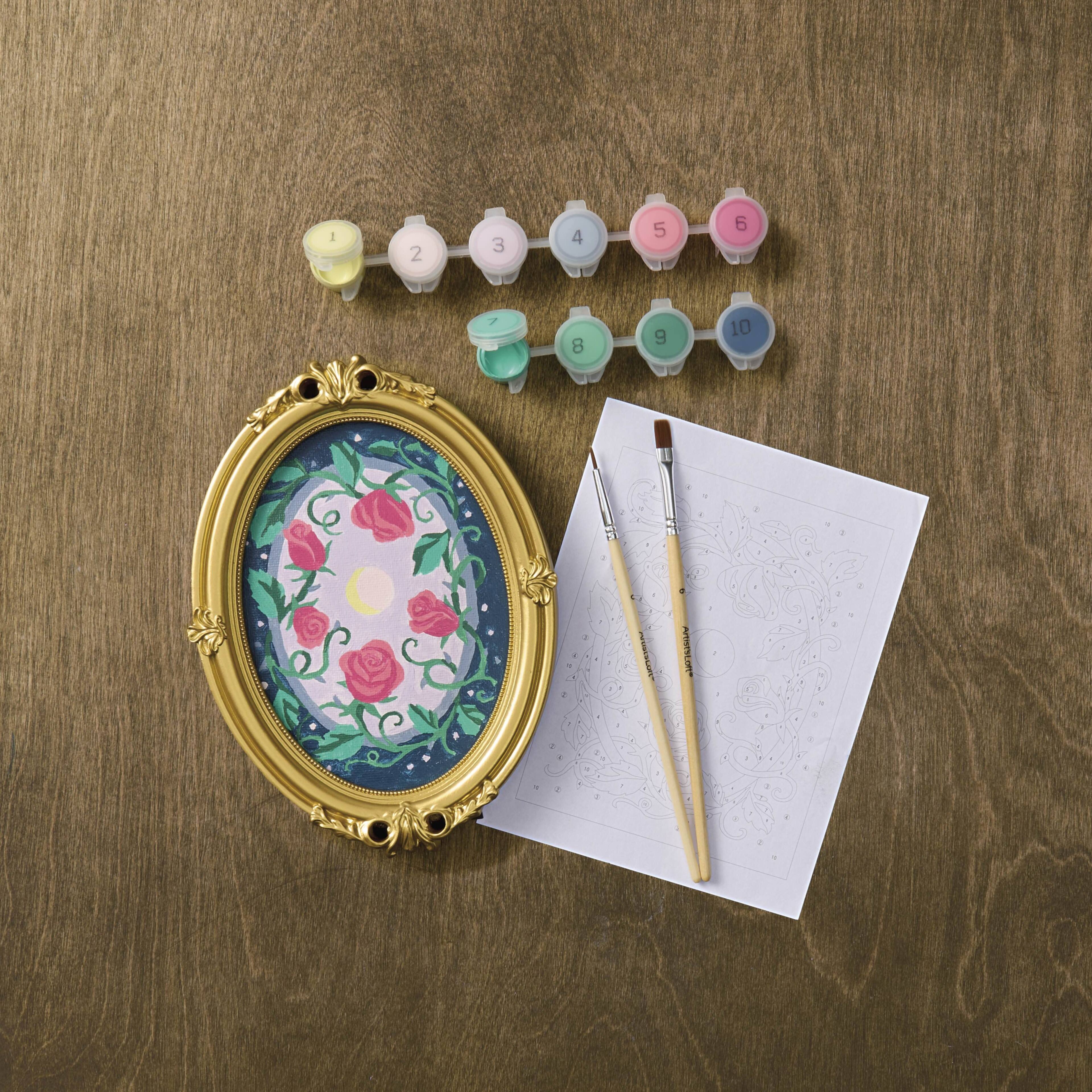 Rose & Thorns Paint-by-Number Framed Mini Kit by Artist's Loft®