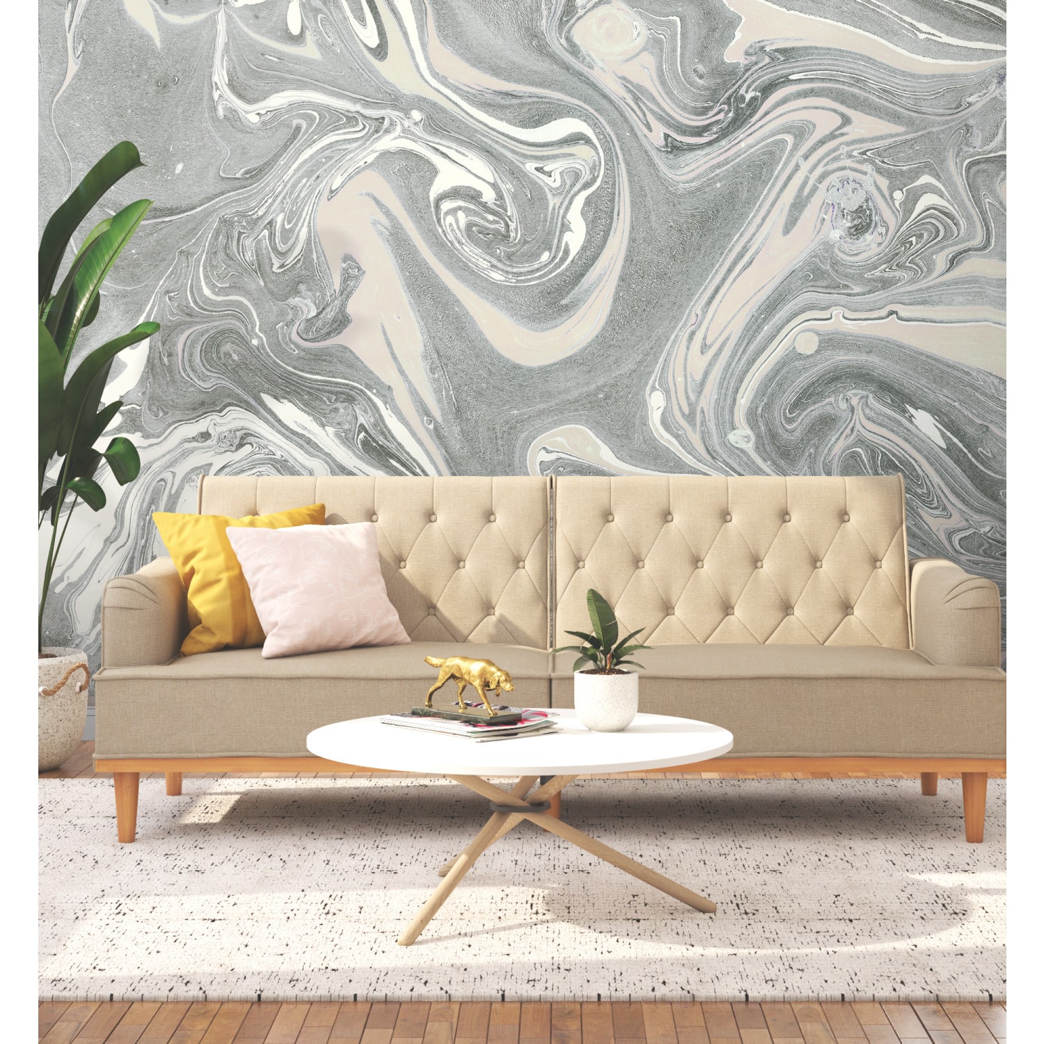 RoomMates Mr. Kate Acrylic Pour Peel & Stick Wallpaper Mural