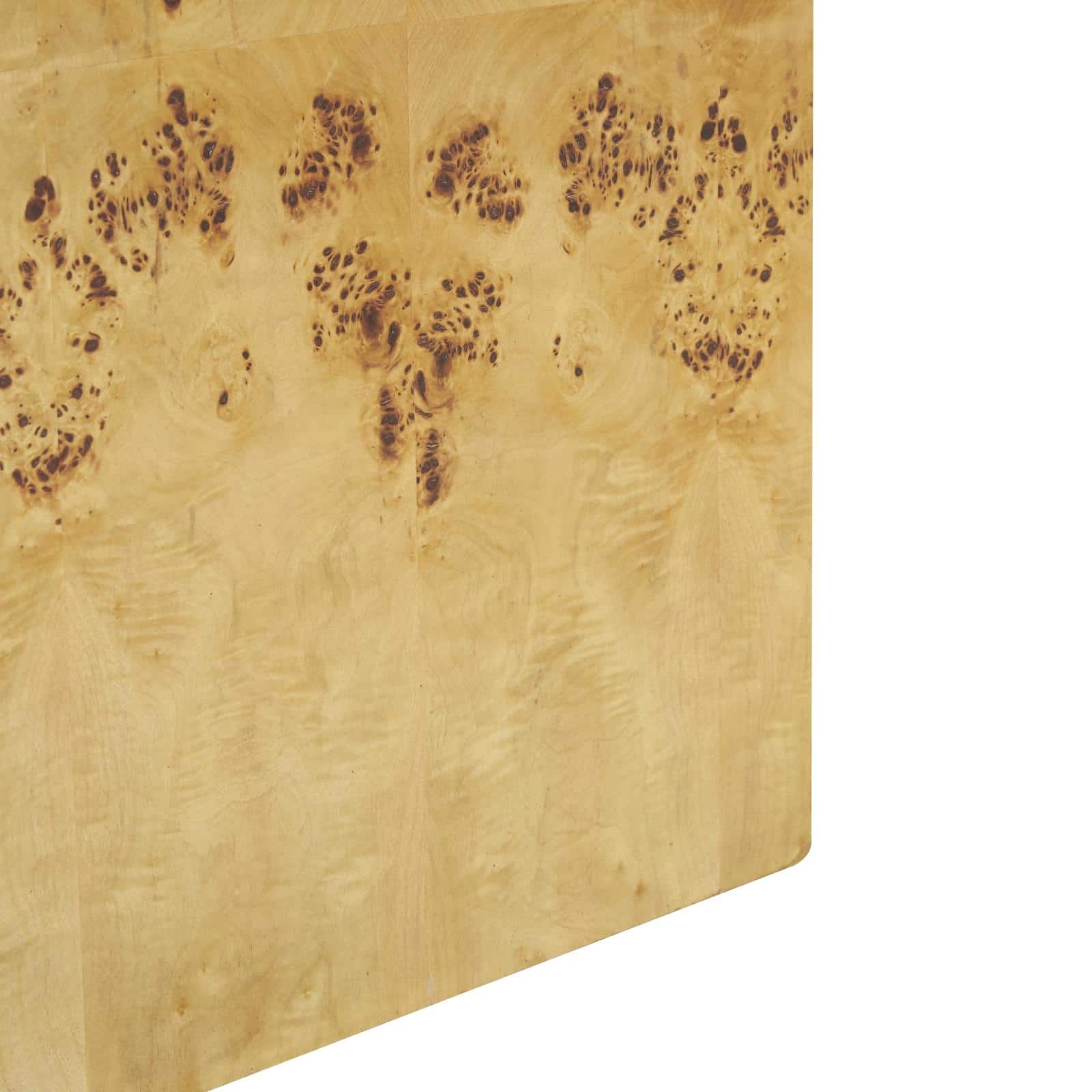 23" Brown Square Cube Accent Table with Wood Grain Patterns