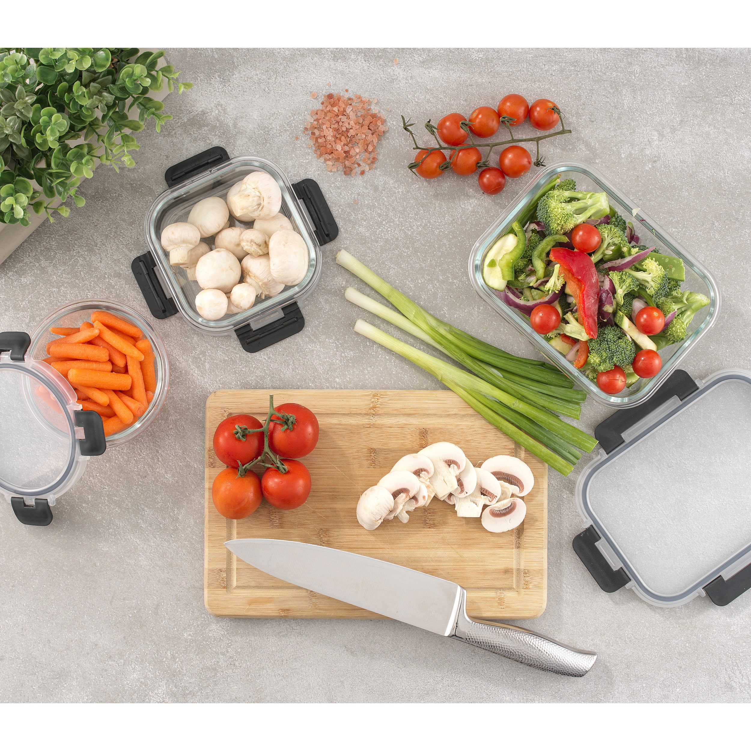 JoyJolt® Glass Storage Containers Set