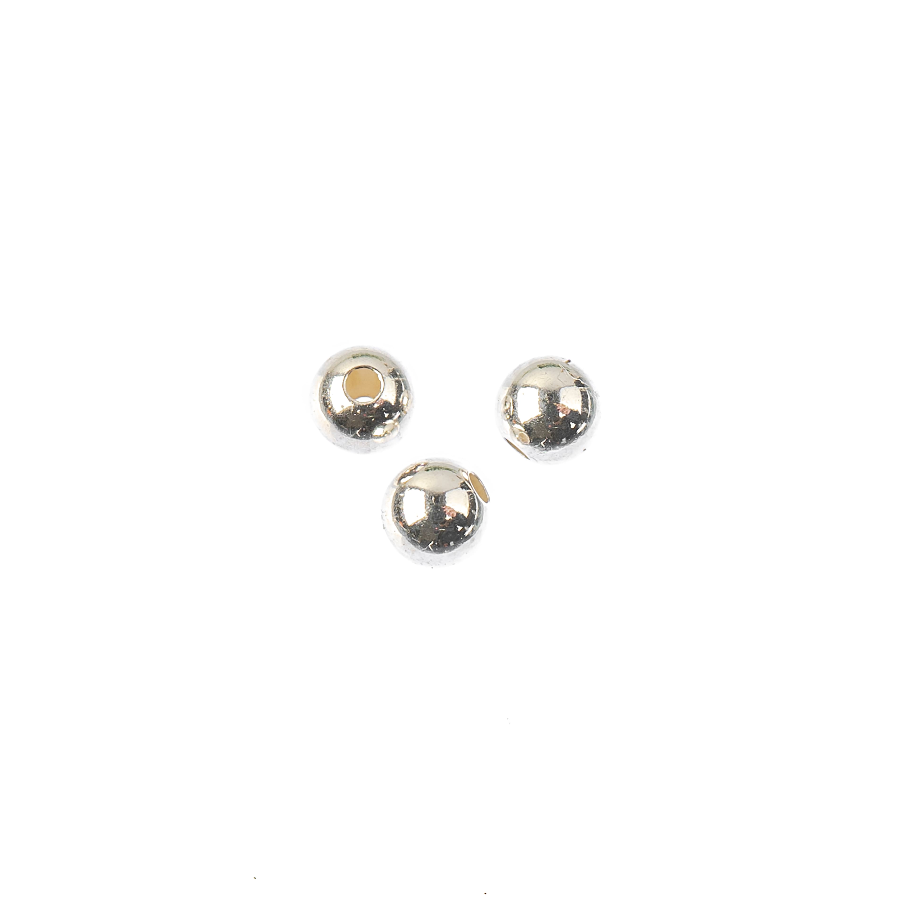 Perles à sertir en argent Sterling, 3 mm, 8 unités de Bead Landing