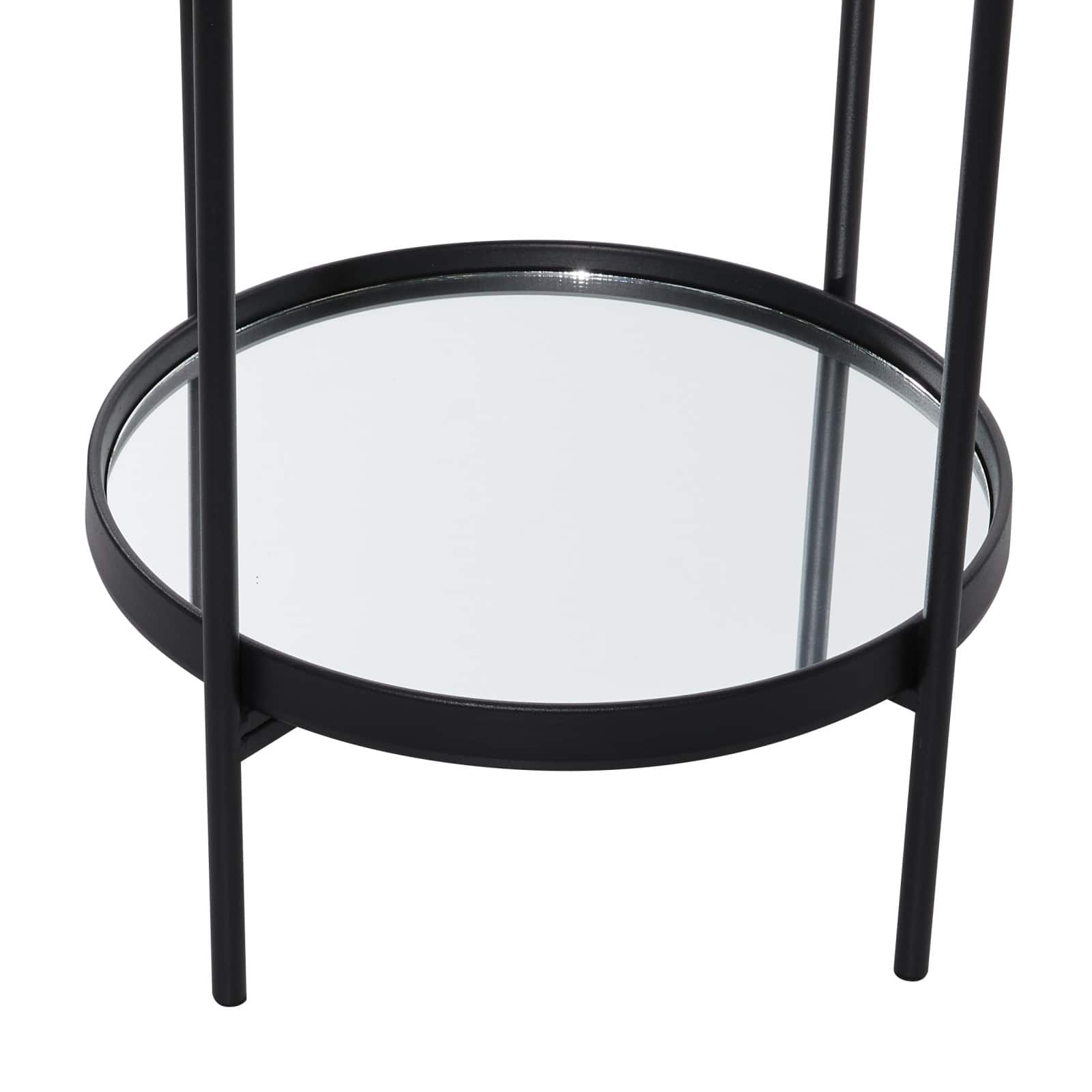 15" Black Contemporary Accent Table