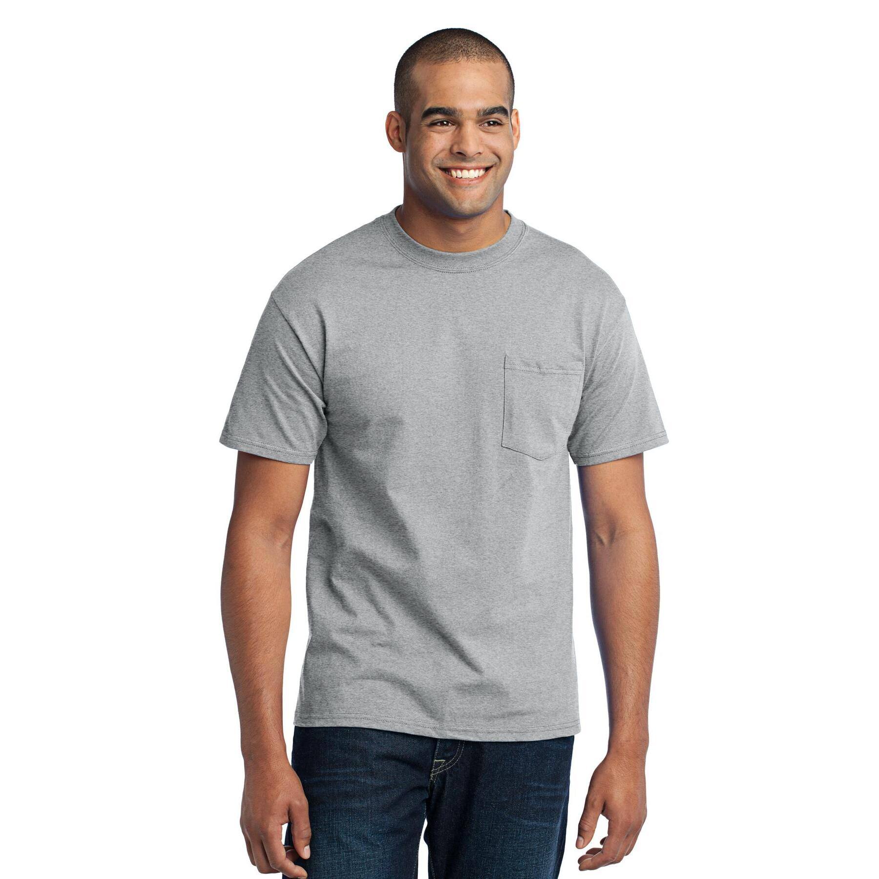 Port & Company® Core Blend Pocket Adult Tall Tee