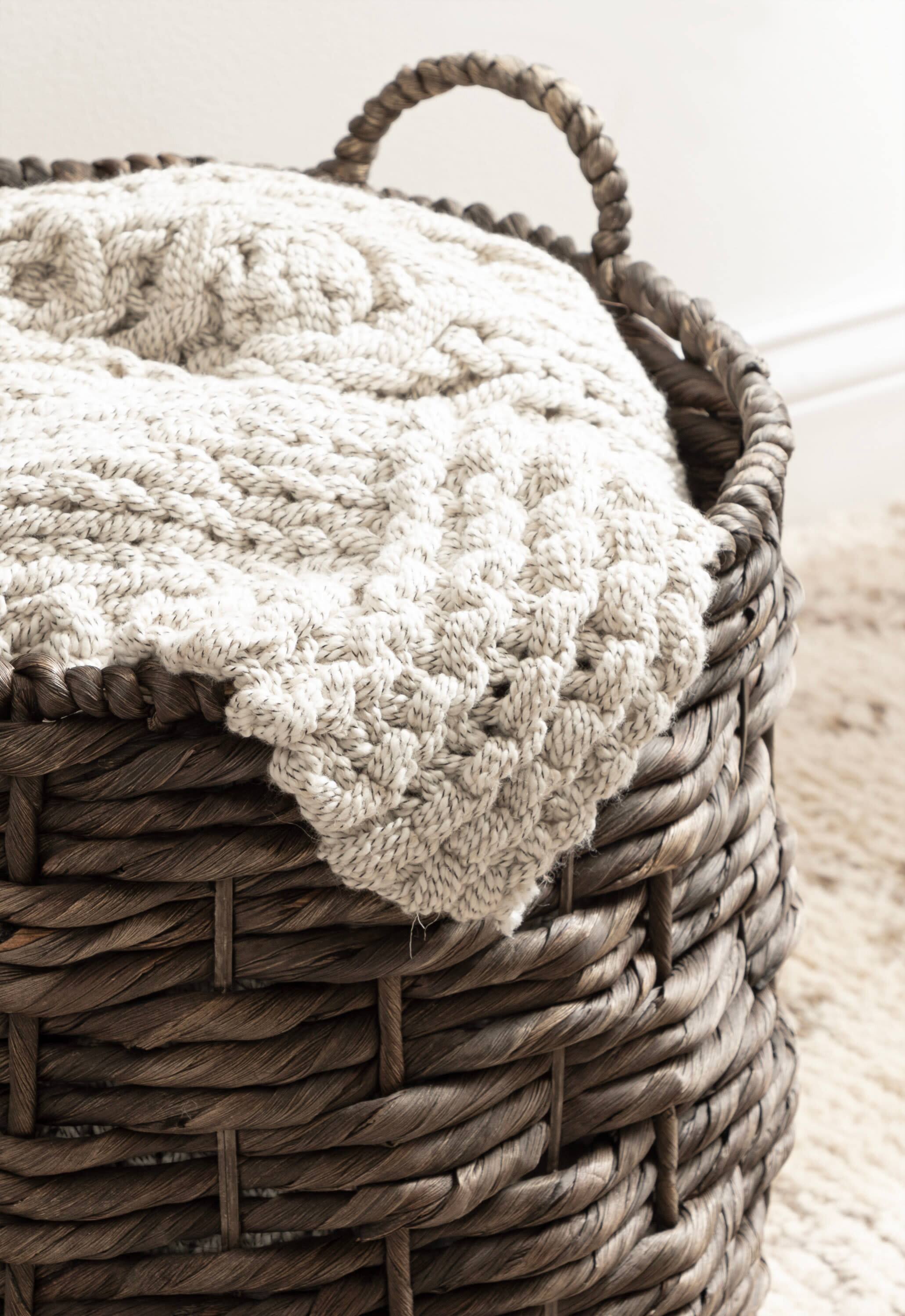 Kate and Laurel Livia Round Woven Basket Set