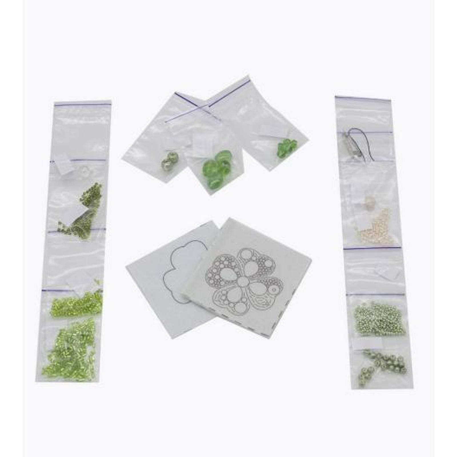Crystal Art Beadwork Kit For Creating Brooch Symbol Of Luck