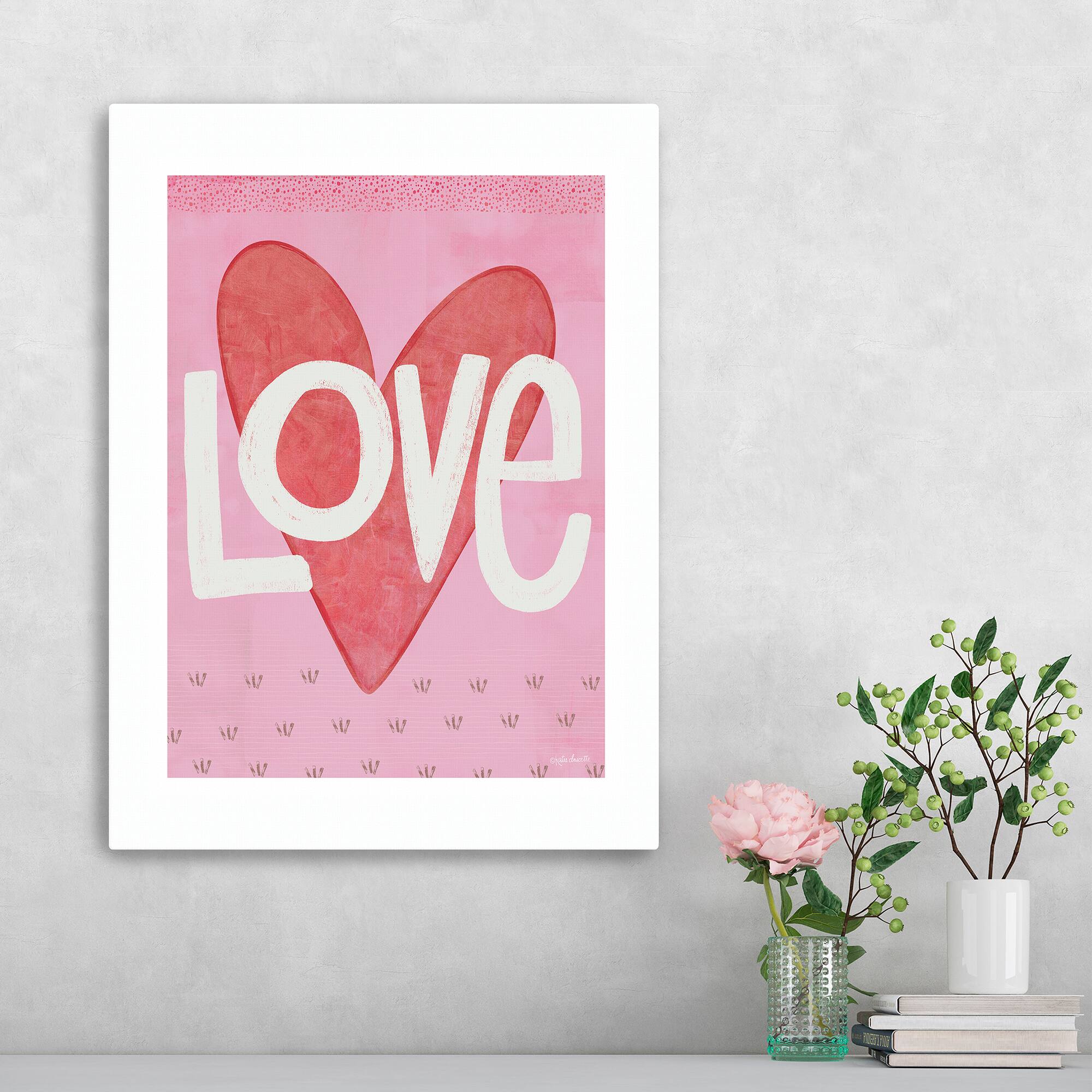 Valentine Love Canvas Giclée Art