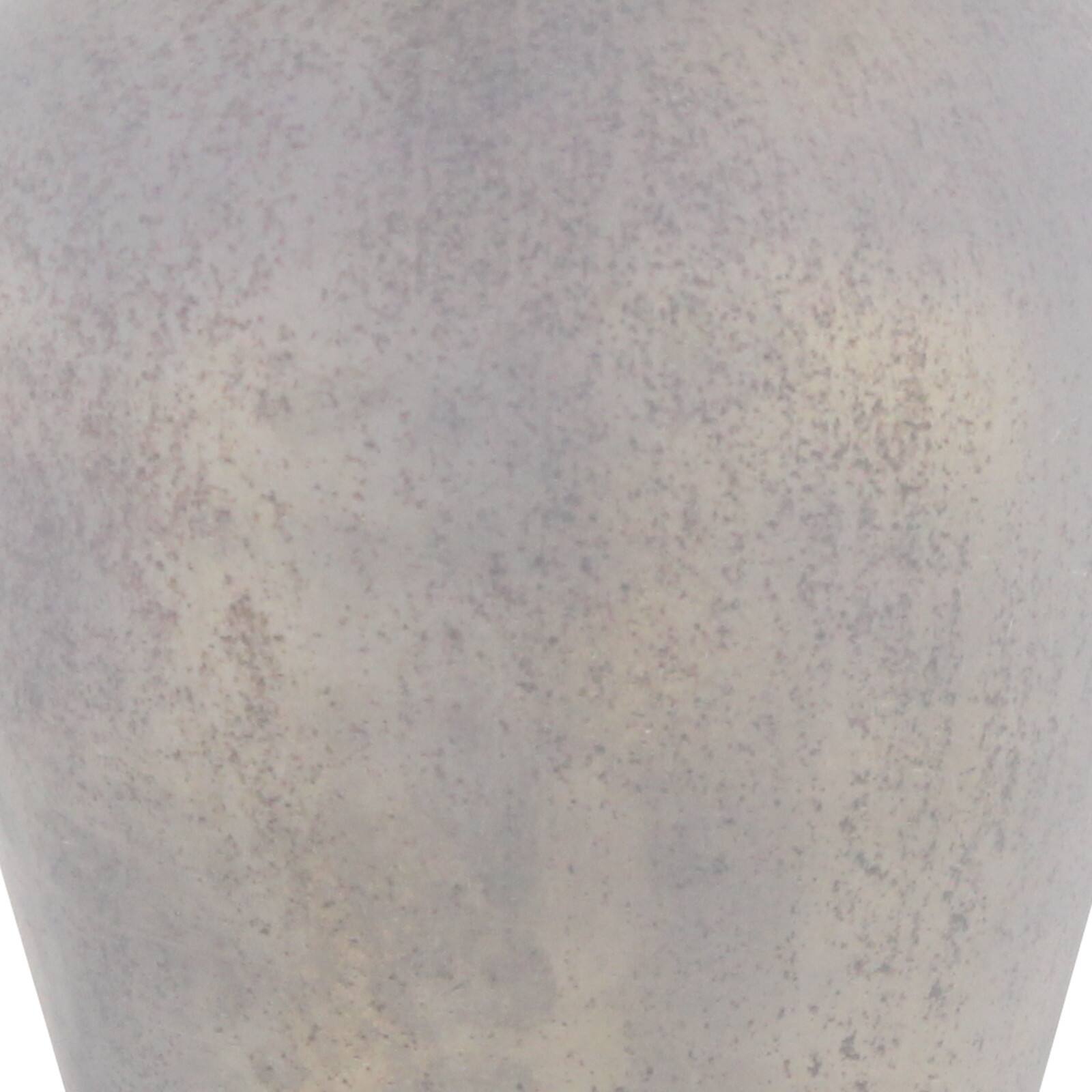 22" Gray Glass Modern Decorative Bottle