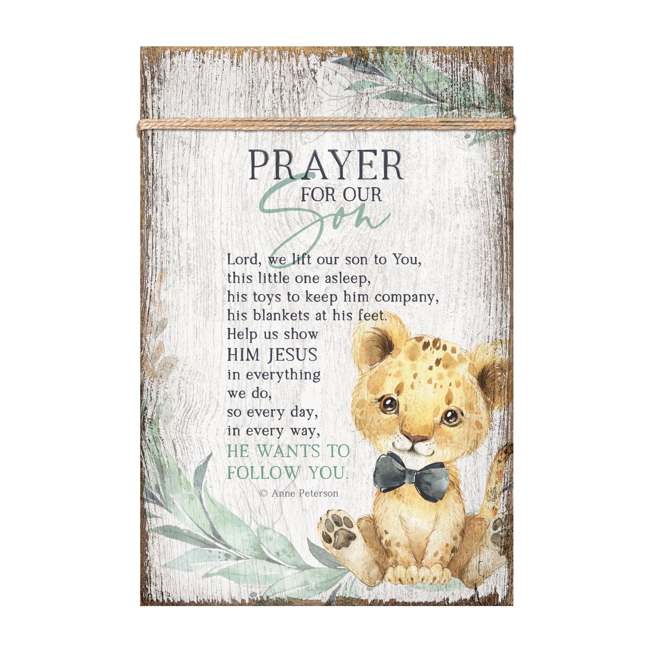 Prayer For Our Son Plaque with Easel and Wall Hanger