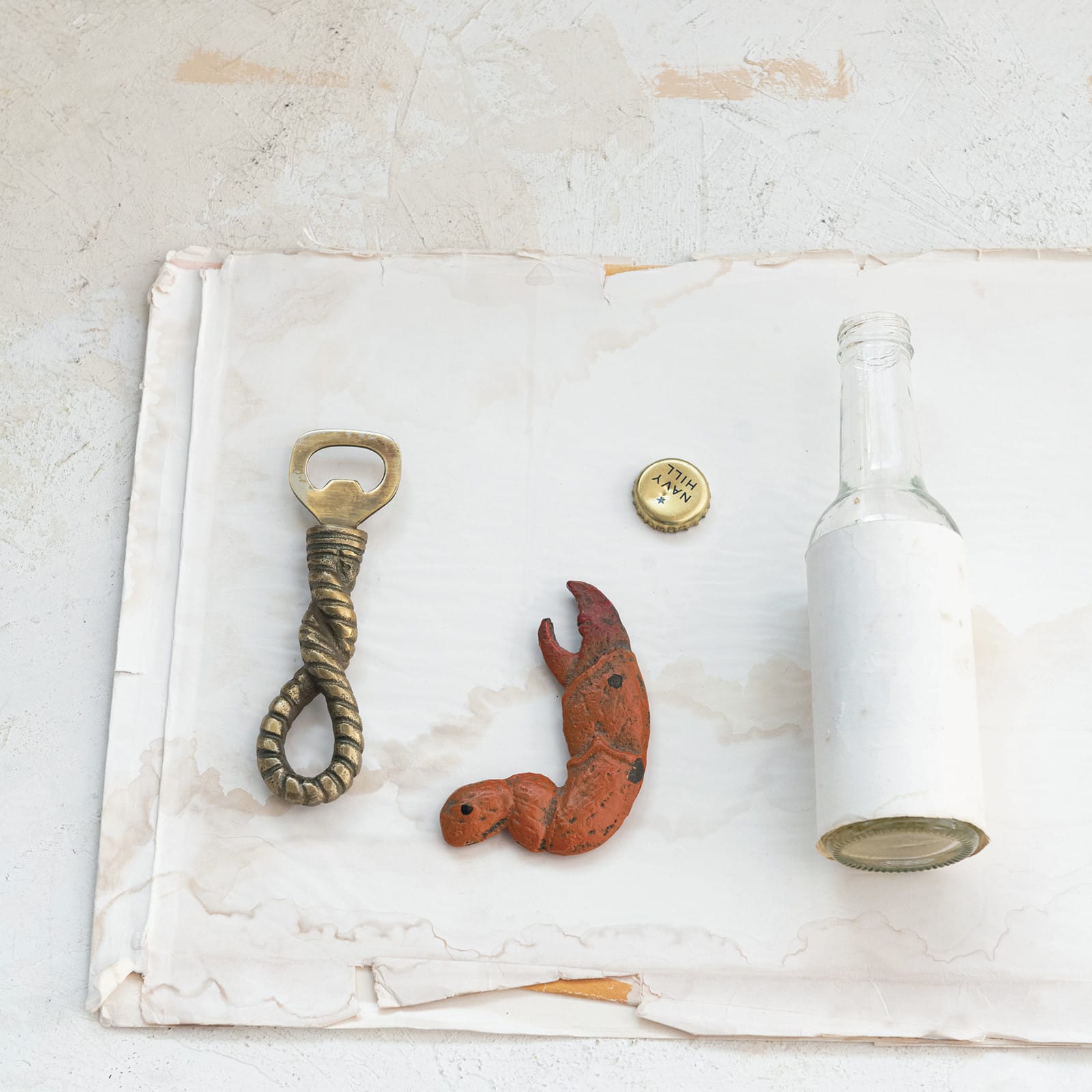 Hello Honey® 5.75" Gold Nautical Rope Antique Bottle Opener