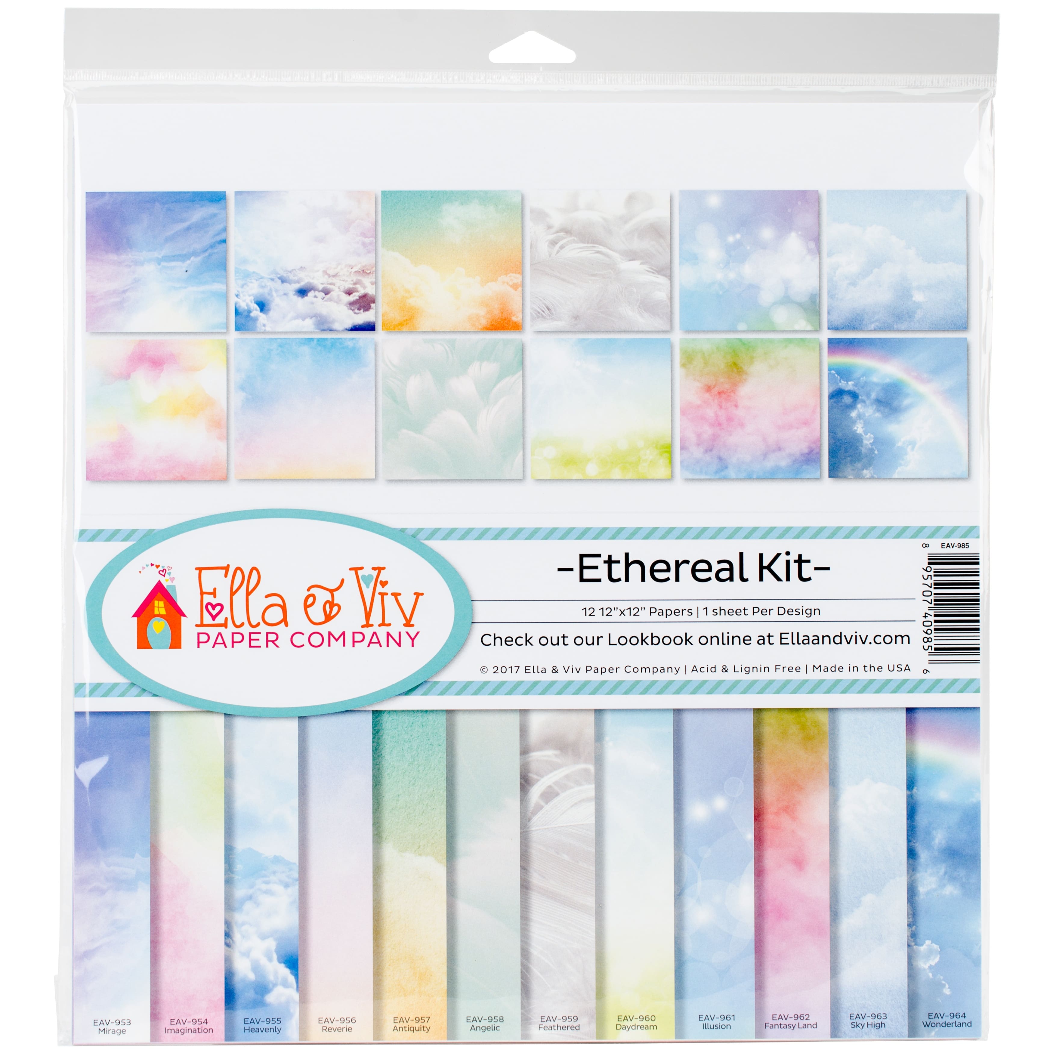 Ella & Viv Collection Kit 12"X12"-Ethereal