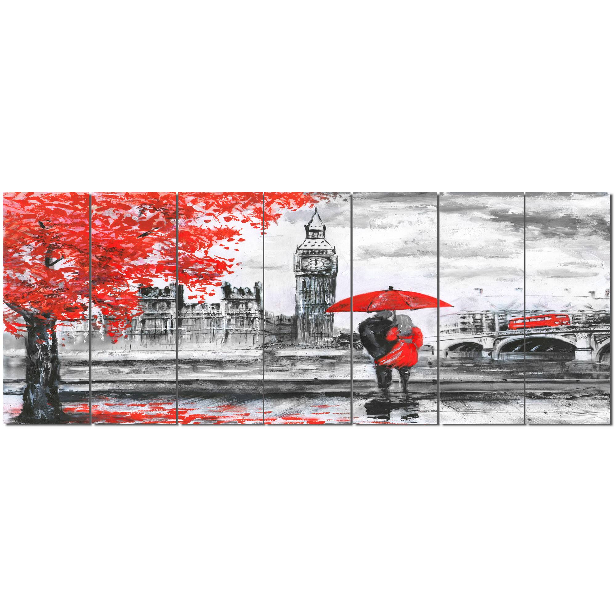 Designart - Couples Walking in Paris