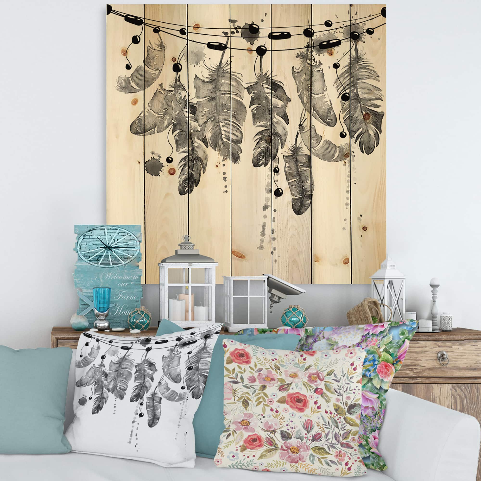 Designart - Hanging Bird Feathers