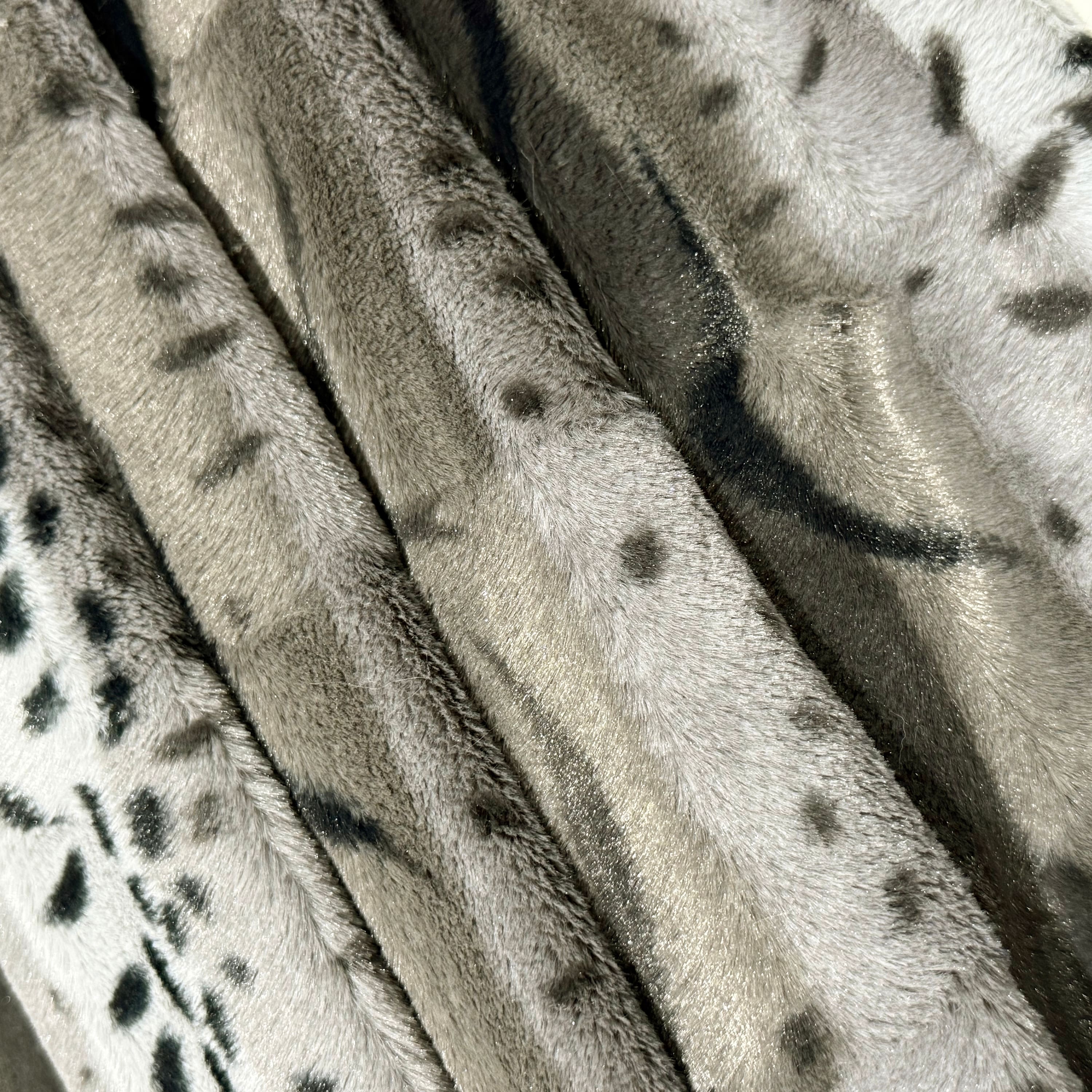 Feldman Exotic Gray Safari Faux Fur Fabric