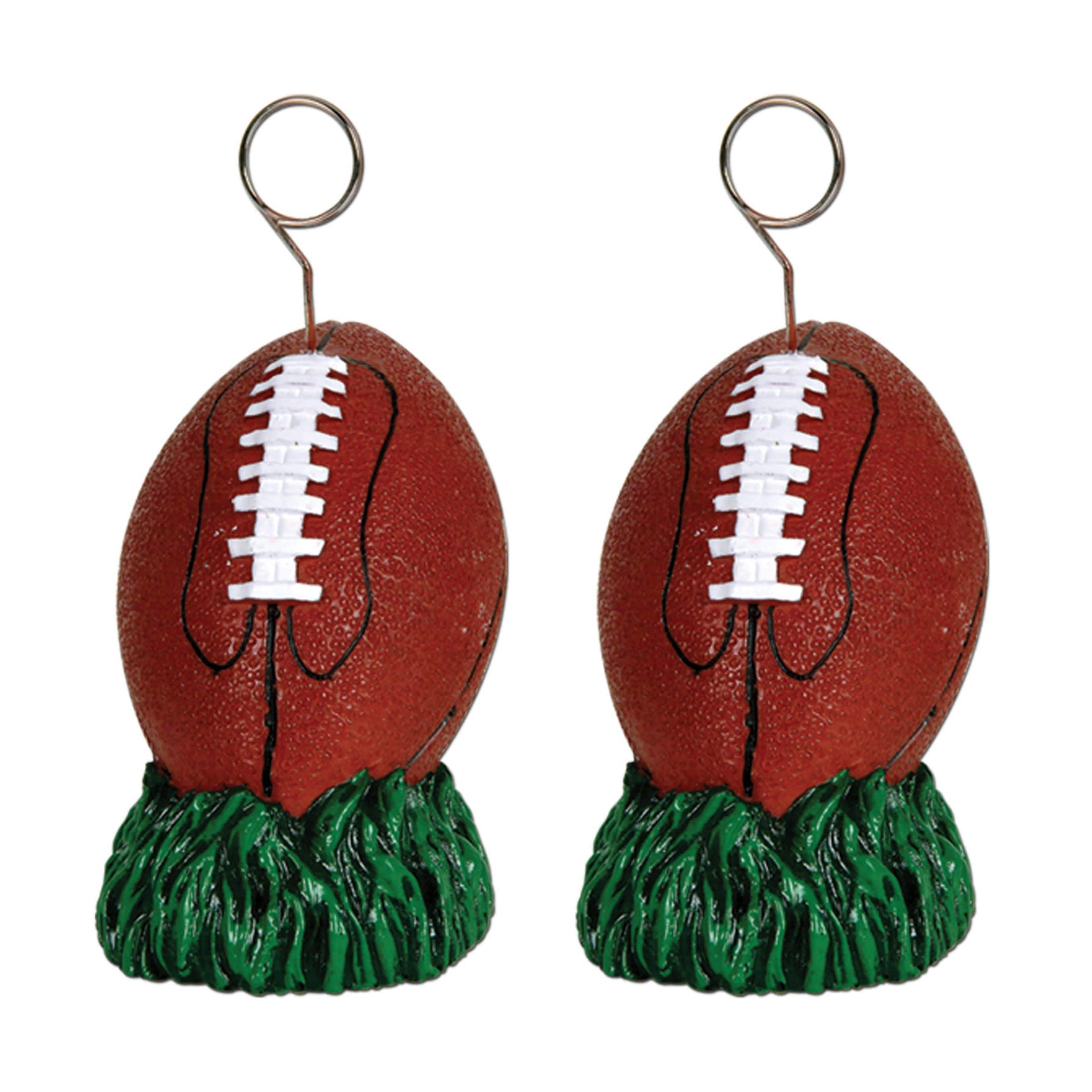 Beistle 6oz. Football Photo & Balloon Holders, 2ct.