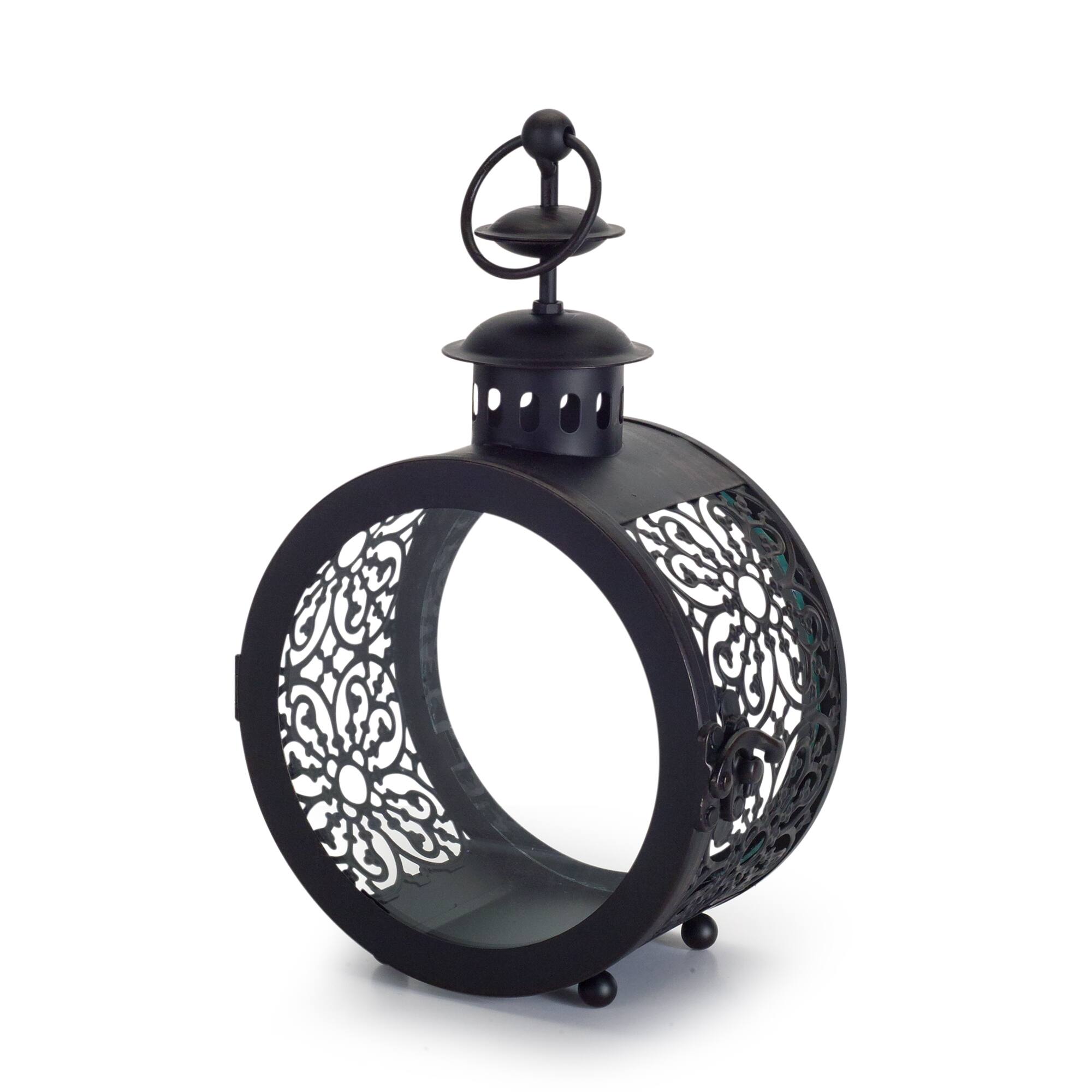 Black Iron Lantern Set