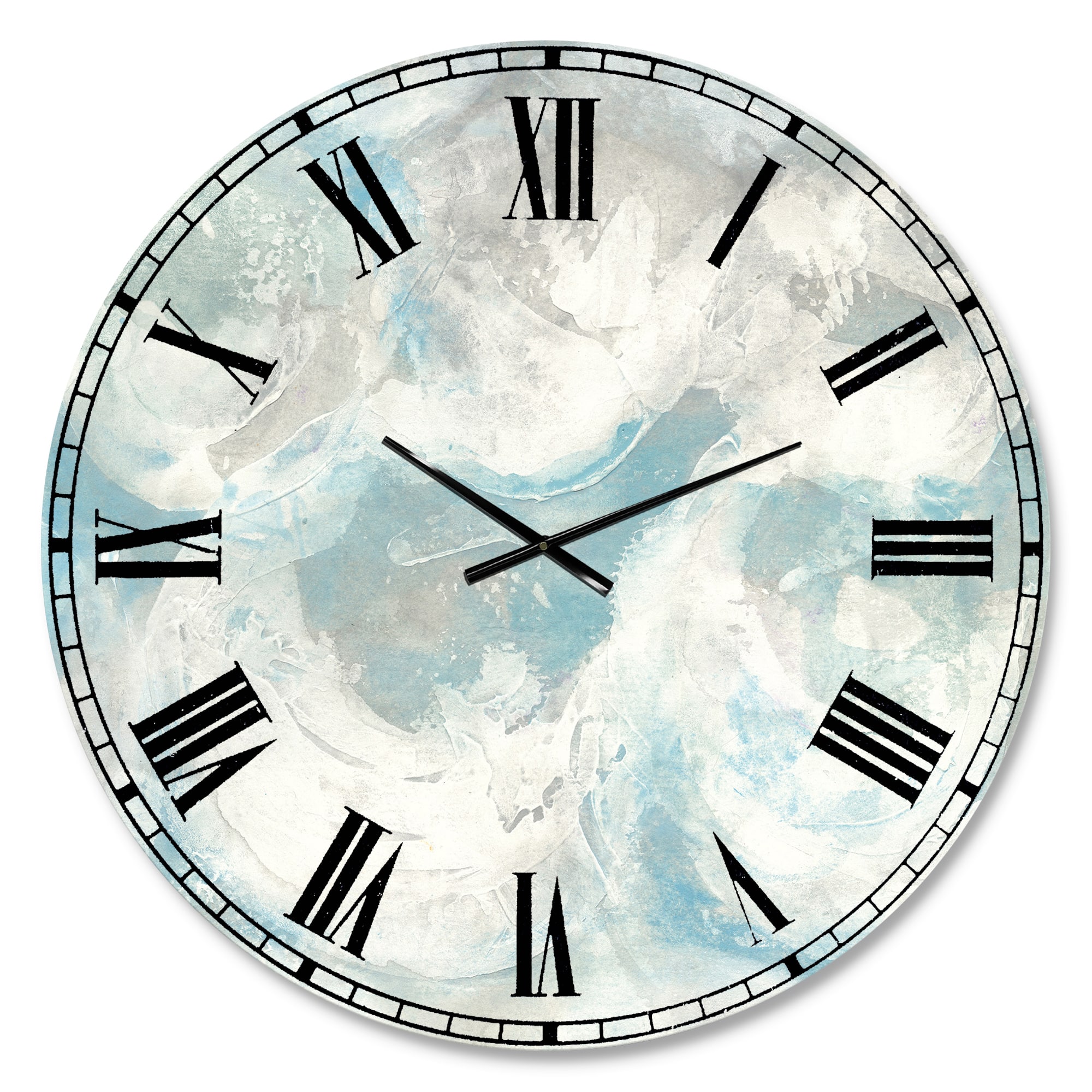 Designart Pale Blue Shade IV Wall Clock