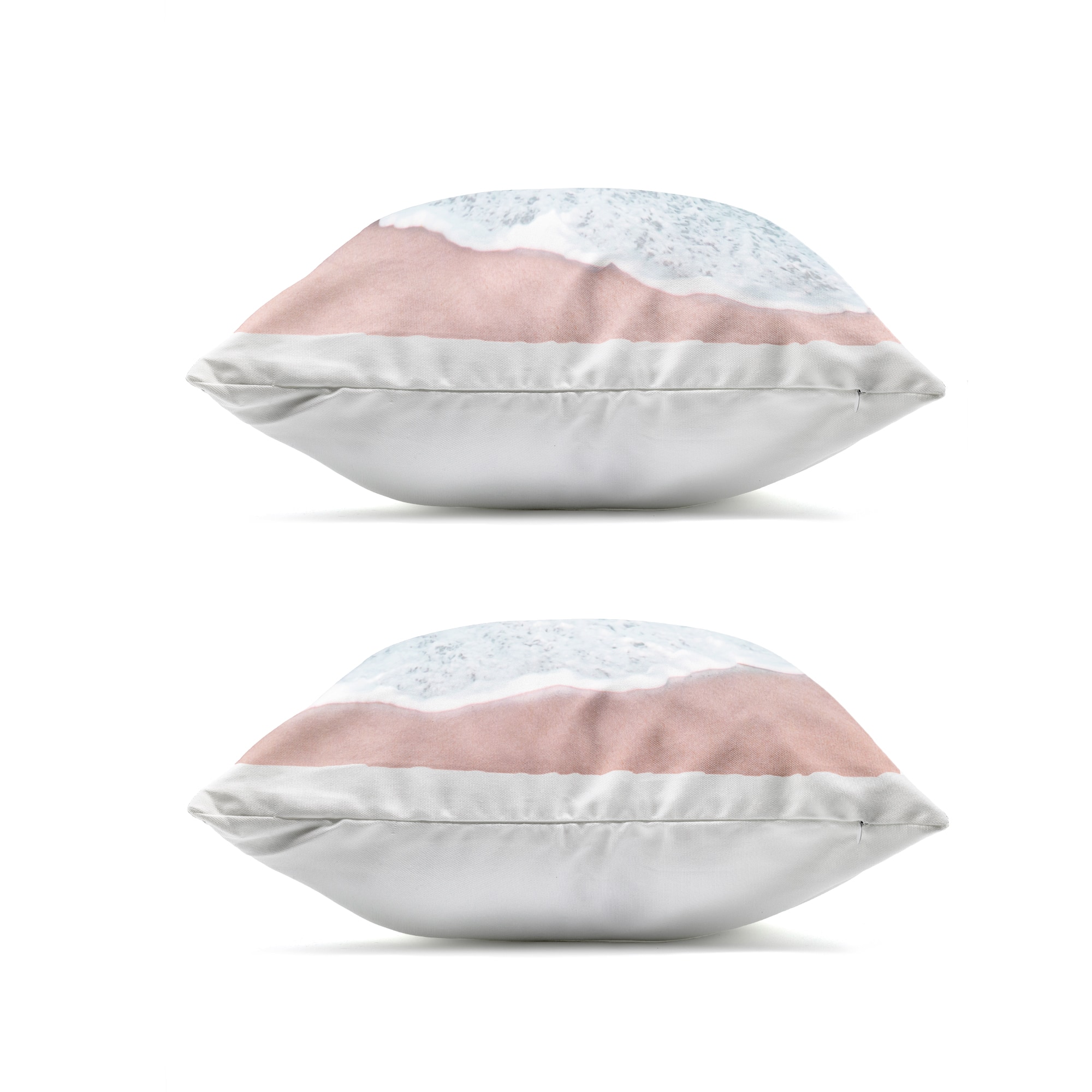 Stupell Industries 18" x 18" Love and a Beach Coastal Phrases Printed Outdoor Throw Pillow Set
