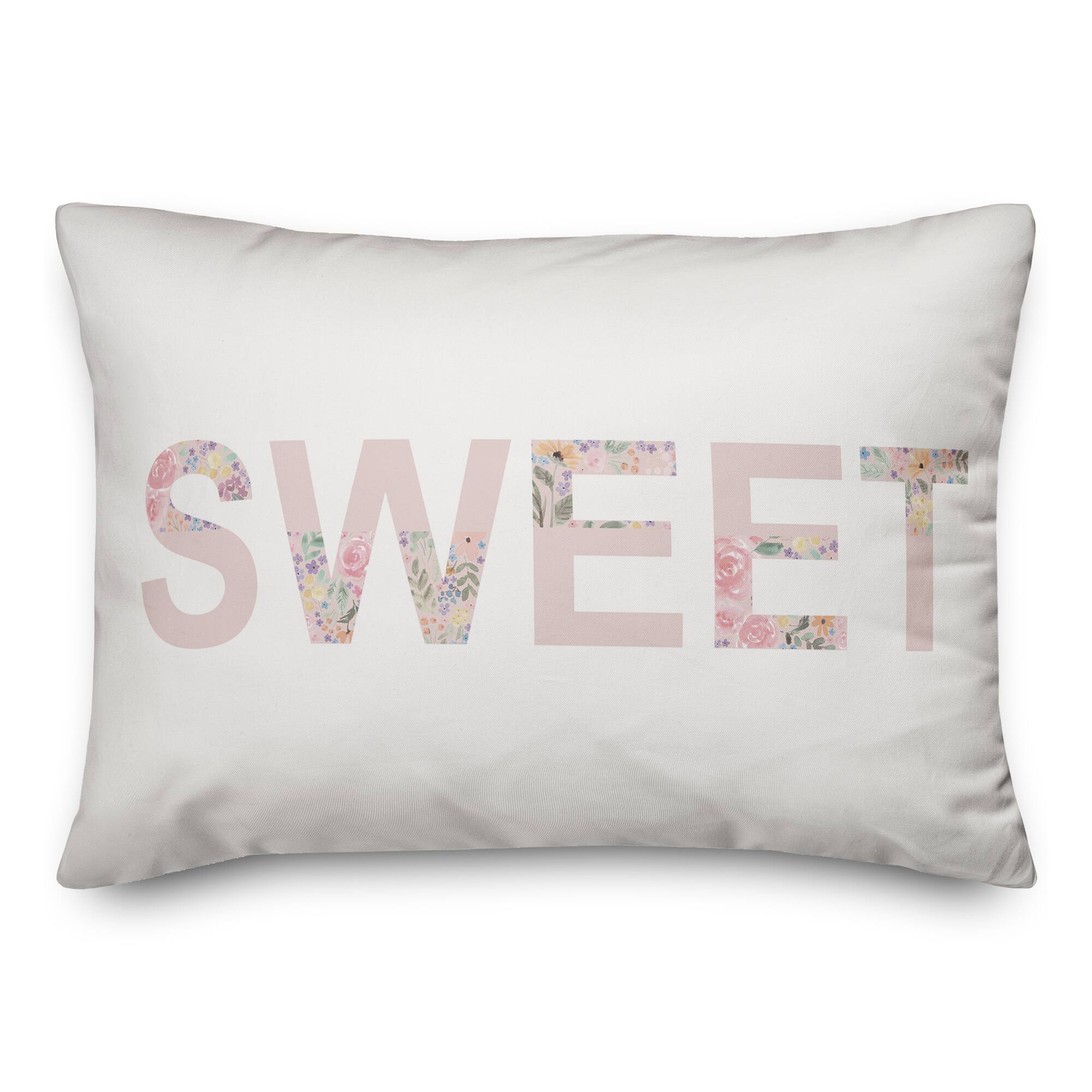Sweet 20" x 14" Throw Pillow