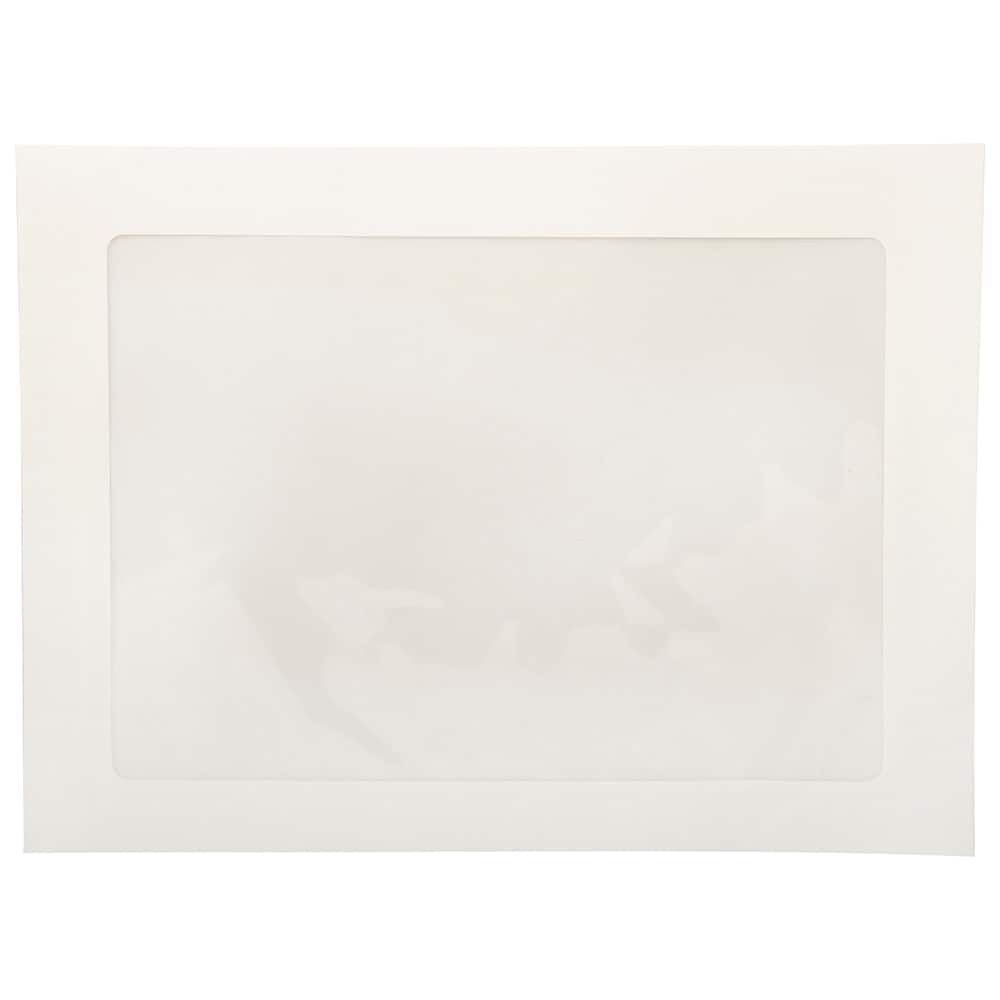 JAM Paper 9" x 12" White Booklet Commercial Window Envelopes, 25ct.