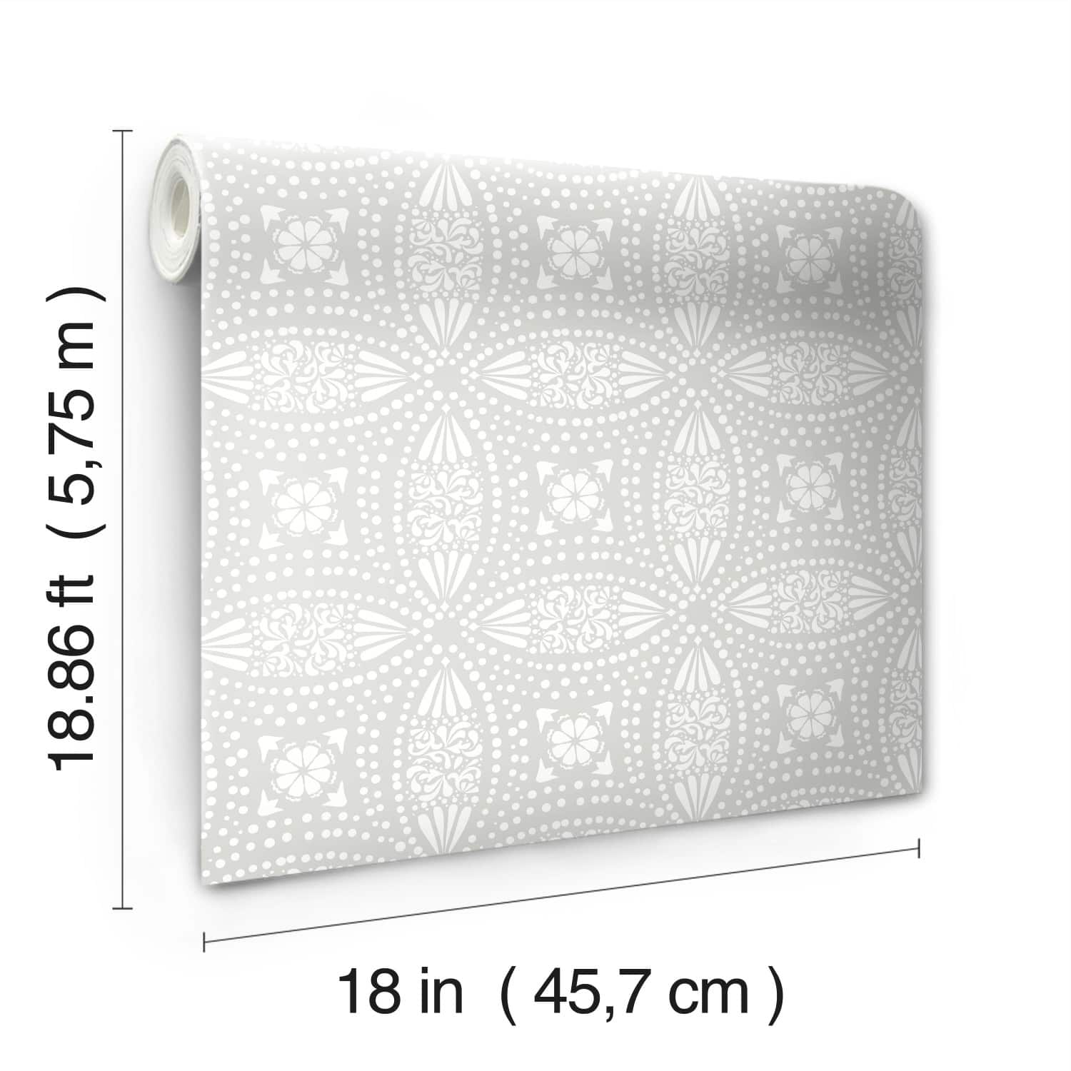 RoomMates Overlapping Medallions Peel & Stick Wallpaper