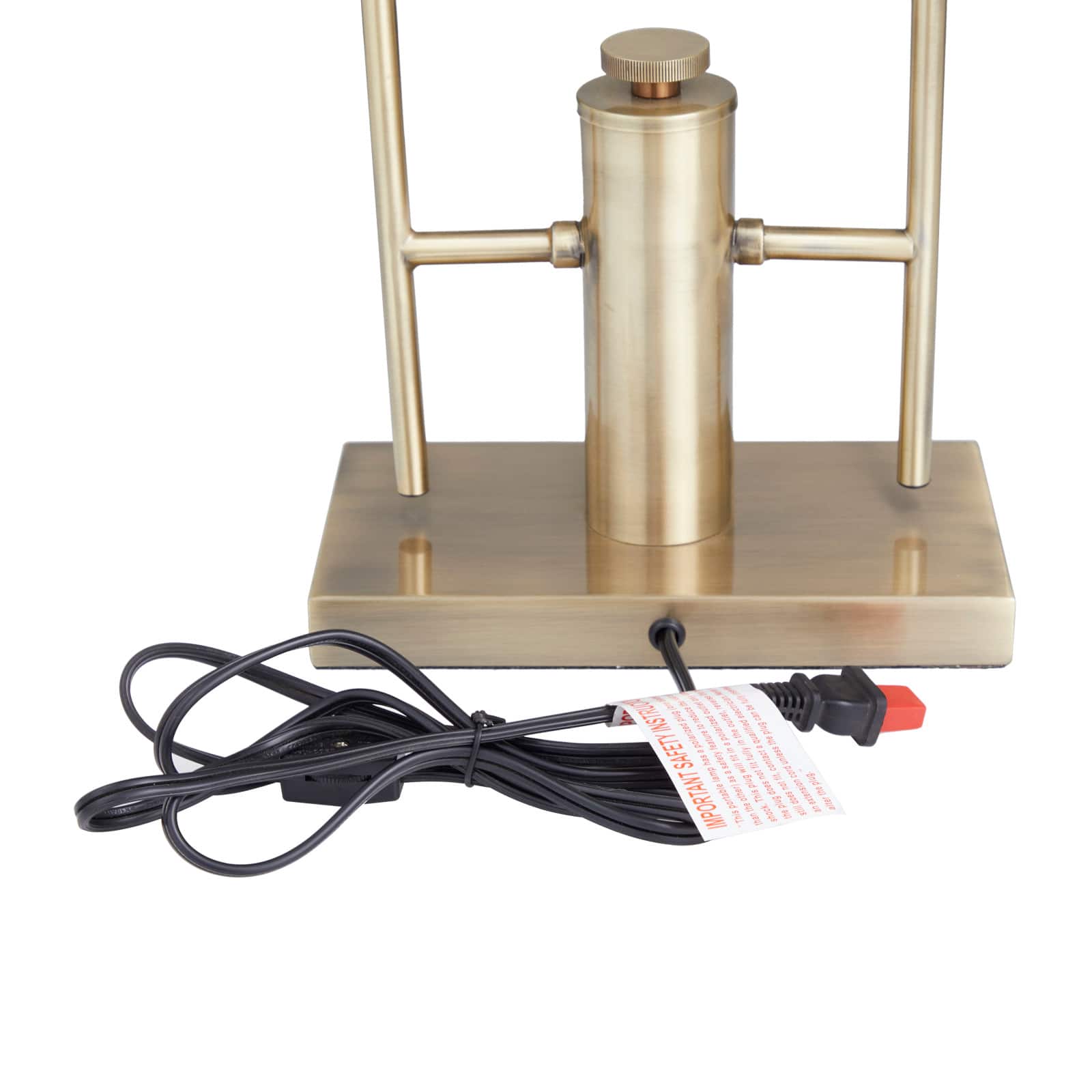 Silver Iron Modern Accent Lamp, 33" x 9" x 5"