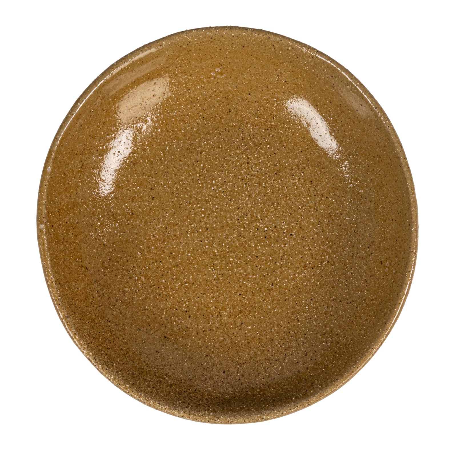 Hello Honey® 8" Taupe Stoneware Footed Pedestal Bowl with Handles