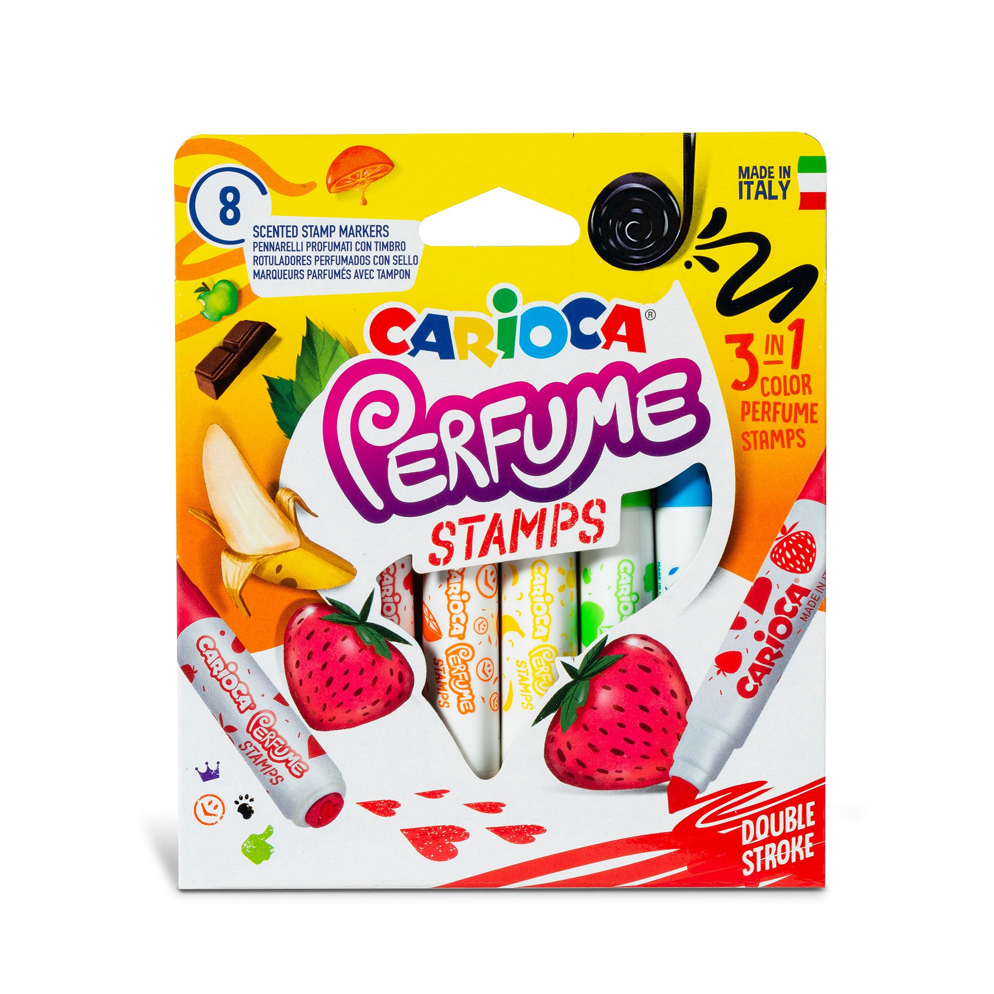 CARIOCA® 8 Color Perfume Stamps Washable Felt Tip Pen Set