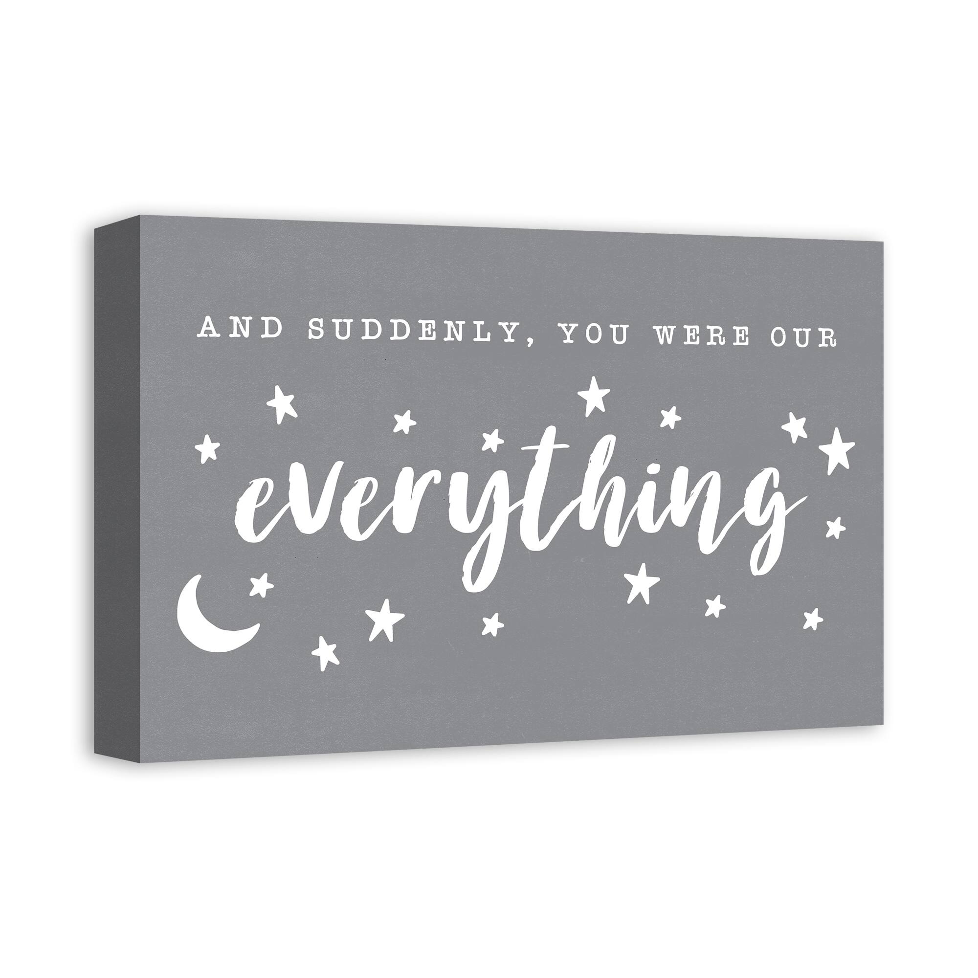 You Were Our Everything 18" x 12' Canvas Wall Art