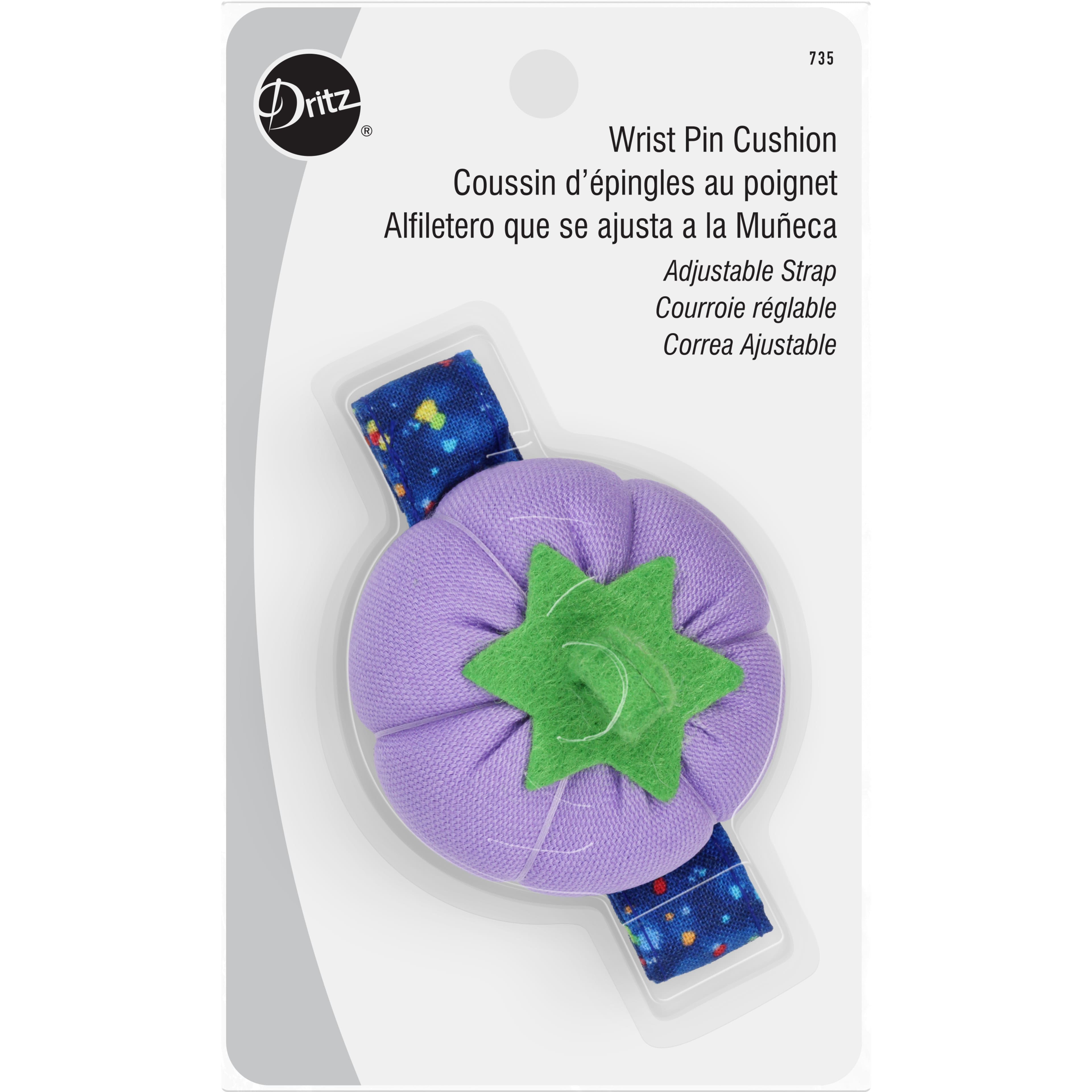 Dritz® Adjustable Wrist Tomato Pin Cushion, 3ct.