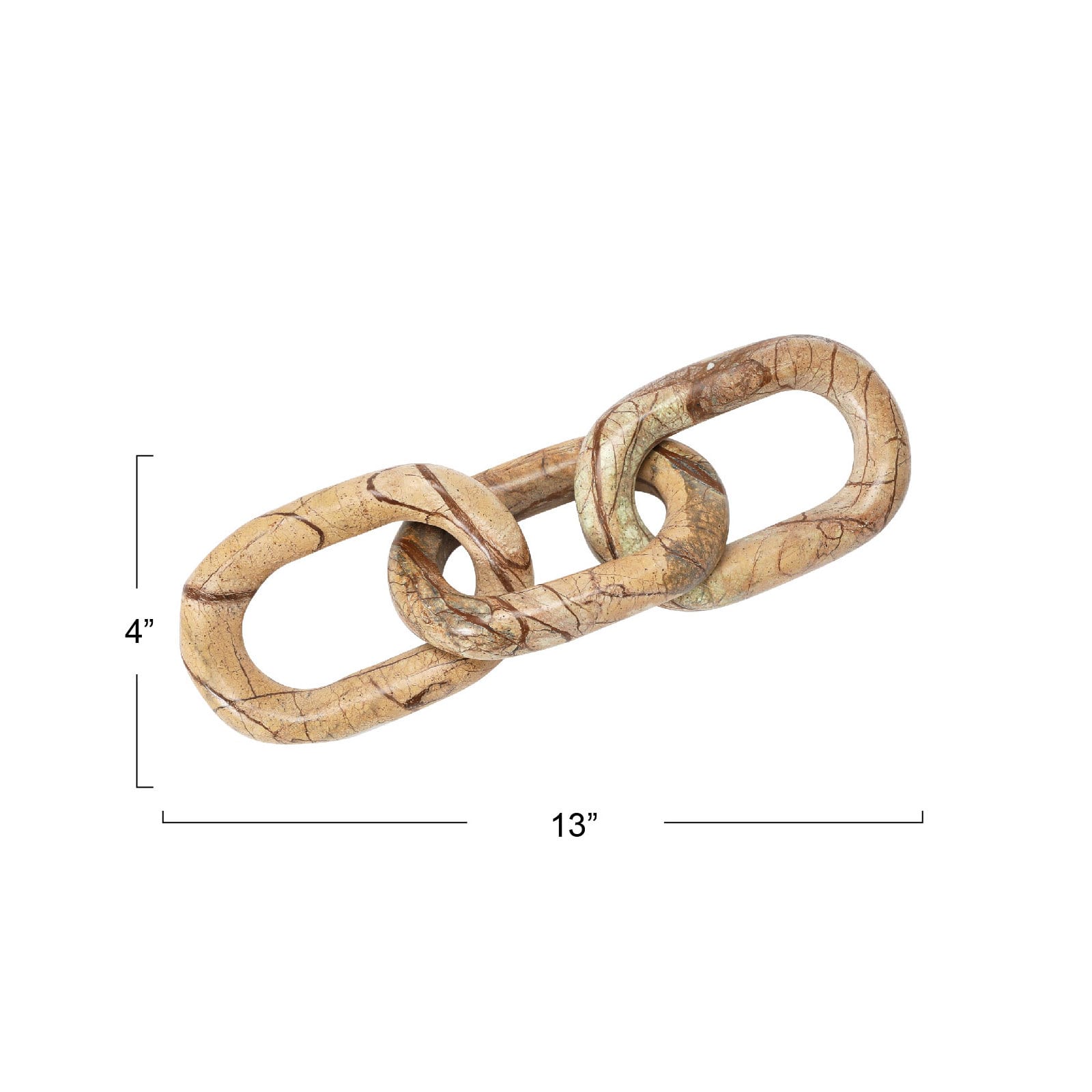 Hello Honey® 13" Variegated Decorative Marble Chain