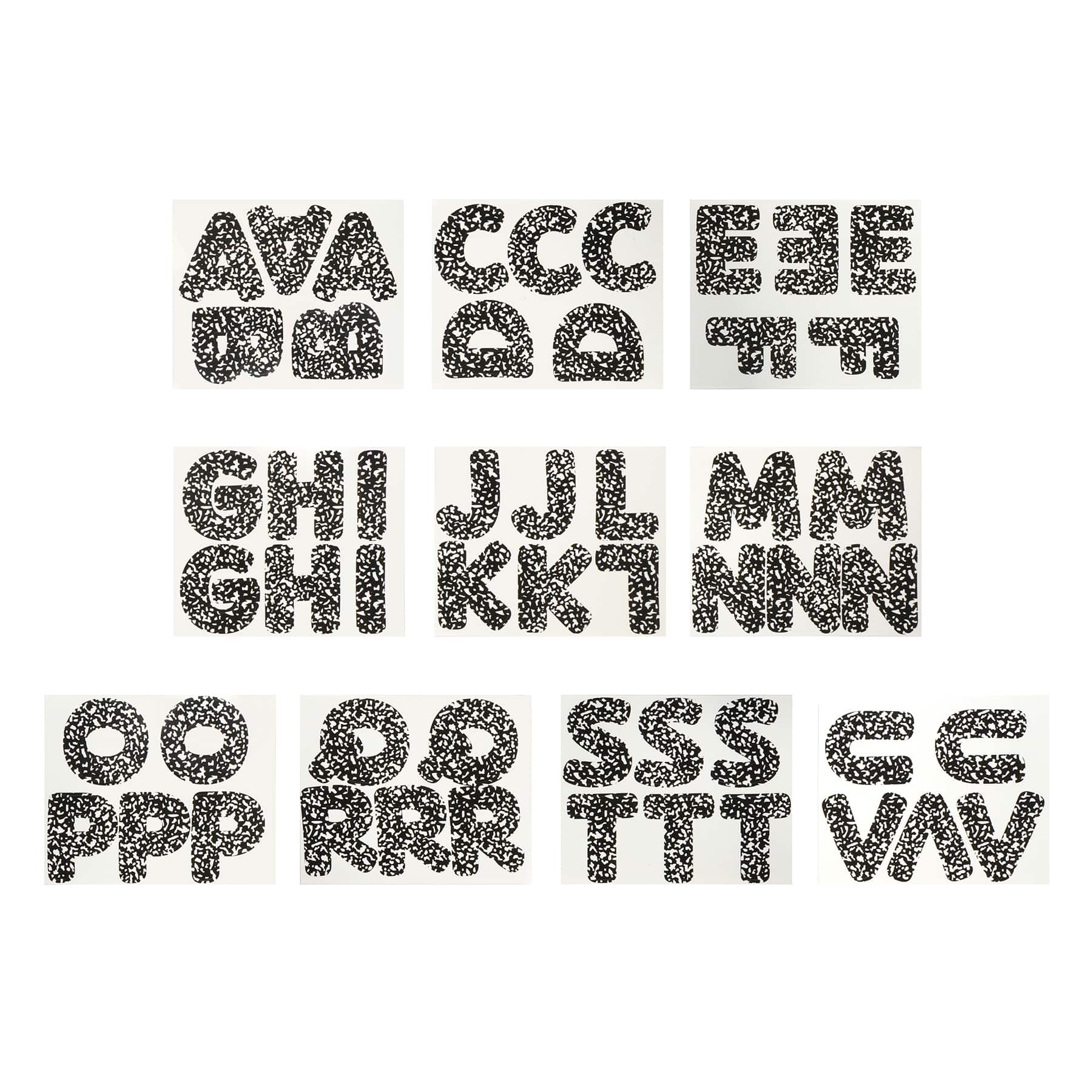 Class Rules! 4" Composition Alphabet Die Cuts by B2C™