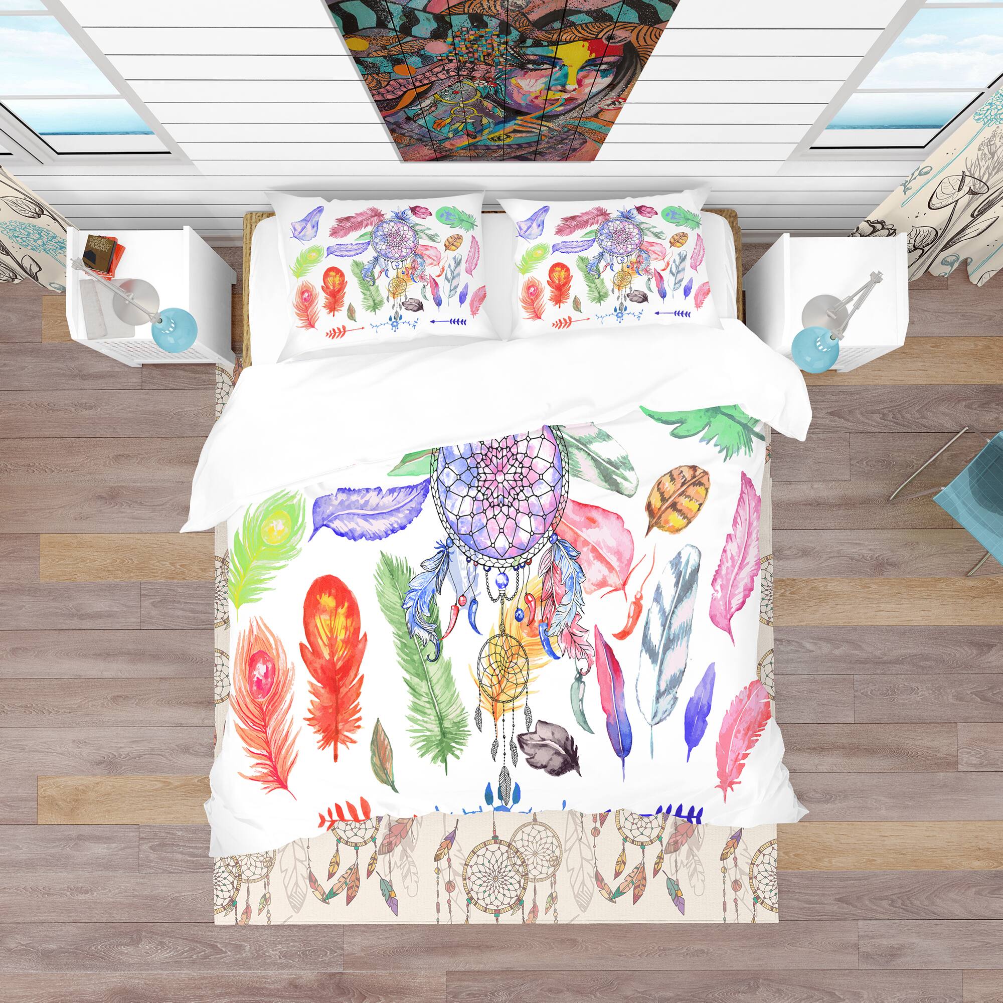 Designart 'Indian Dream Catcher' Southwestern Bedding Set