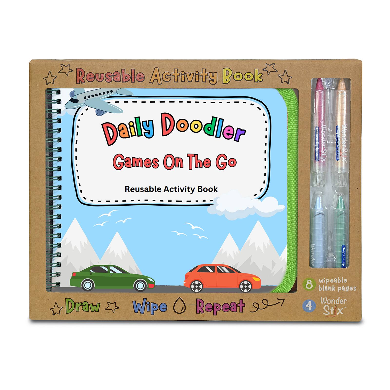 The Pencil Grip™ Travel Daily Doodler Reusable Activity Book Kit