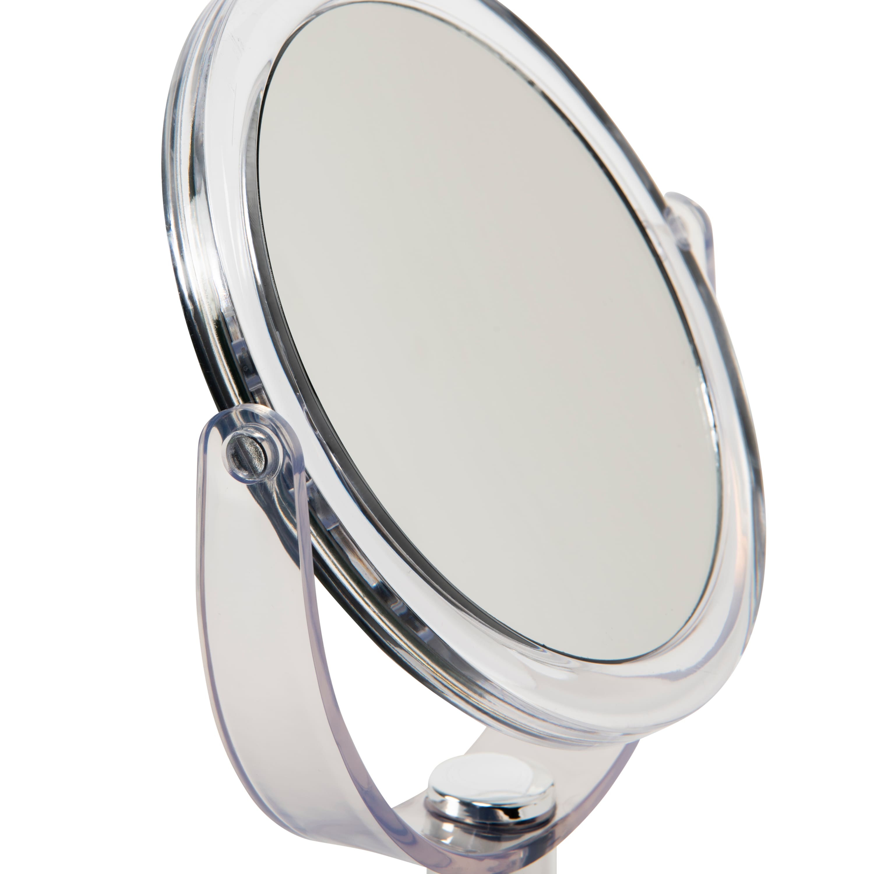 Home Details 7" Black Dual Sided 10X Magnification Rubberized Vanity Mirror