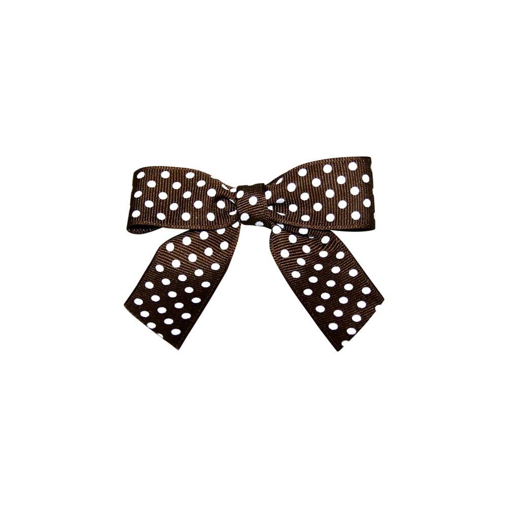 JAM Paper 3.25" Grosgrain Polka Dot Twist Tie Bows