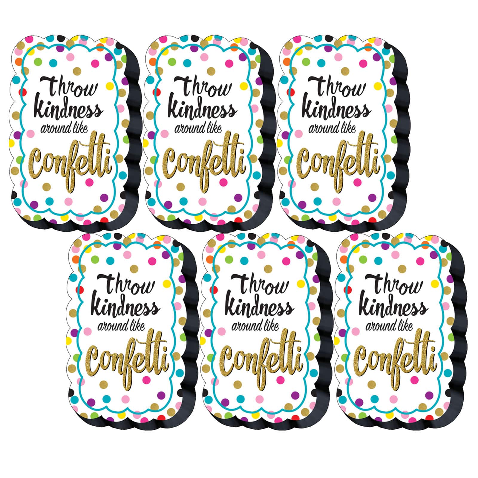 Teacher Created Resources Confetti Magnetic Whiteboard Eraser, 6ct.