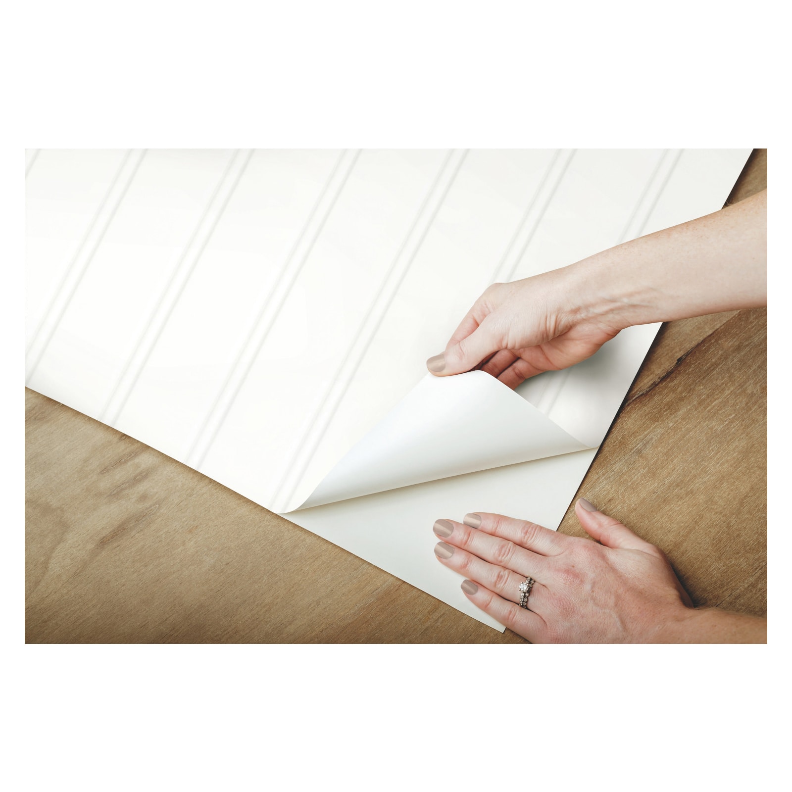 RoomMates Beadboard Peel & Stick Wallpaper