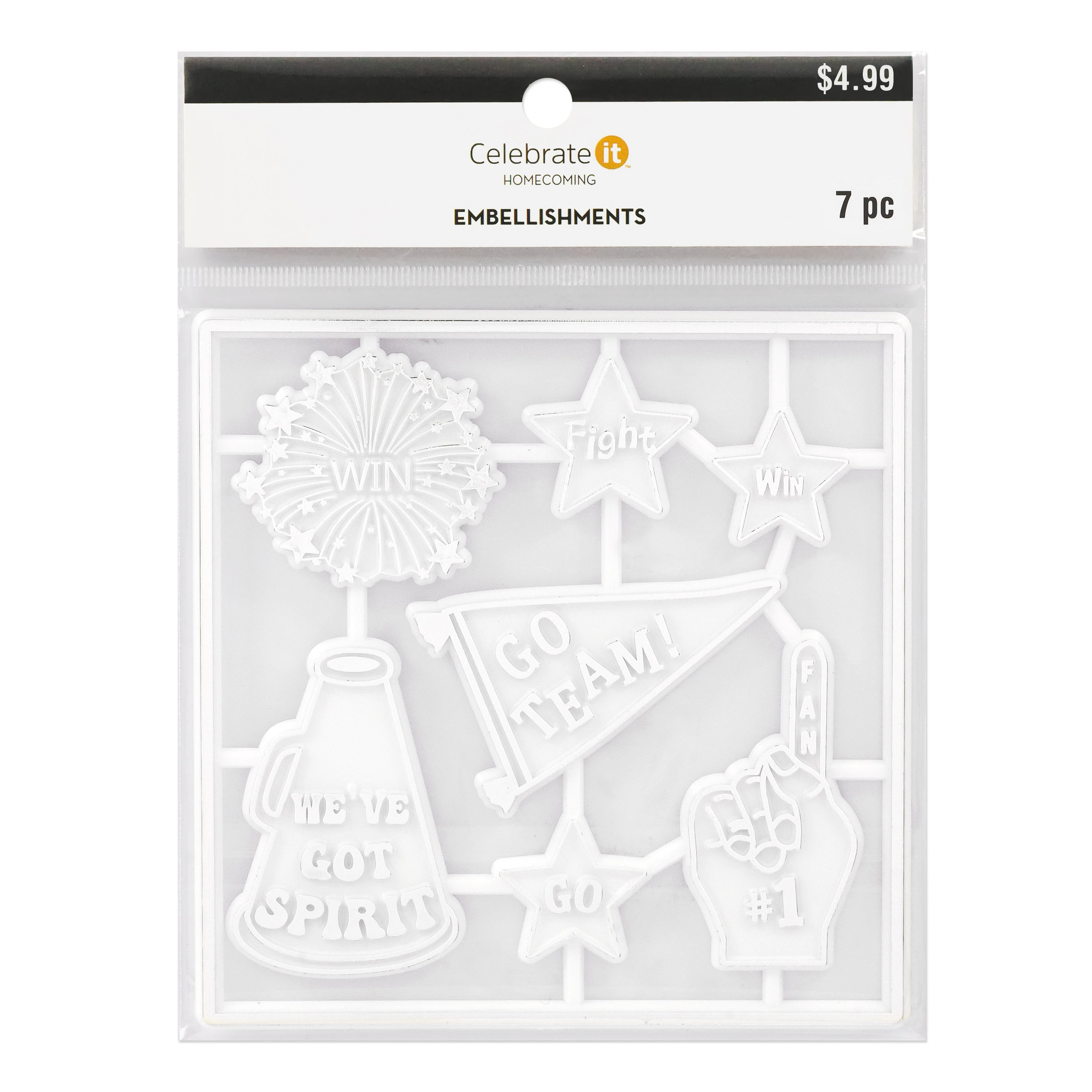 Silver Cheer Homecoming Embellishments Pack by Celebrate It®