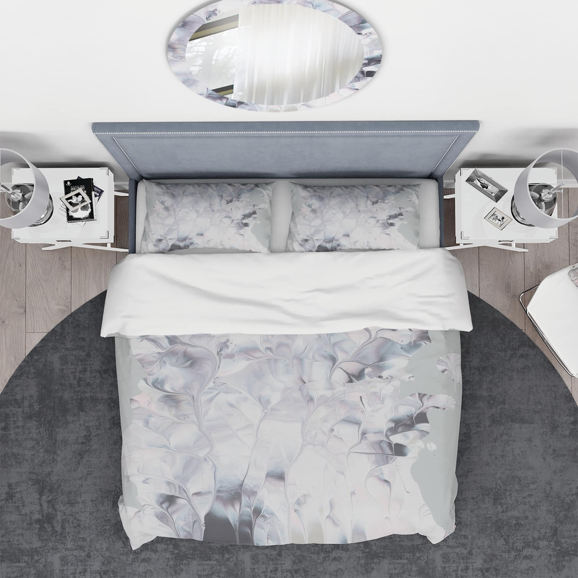 Designart 'Light and Shadow II' Geometric Bedding Set