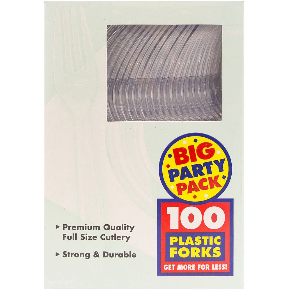 JAM Paper Premium Plastic Forks, 100ct.