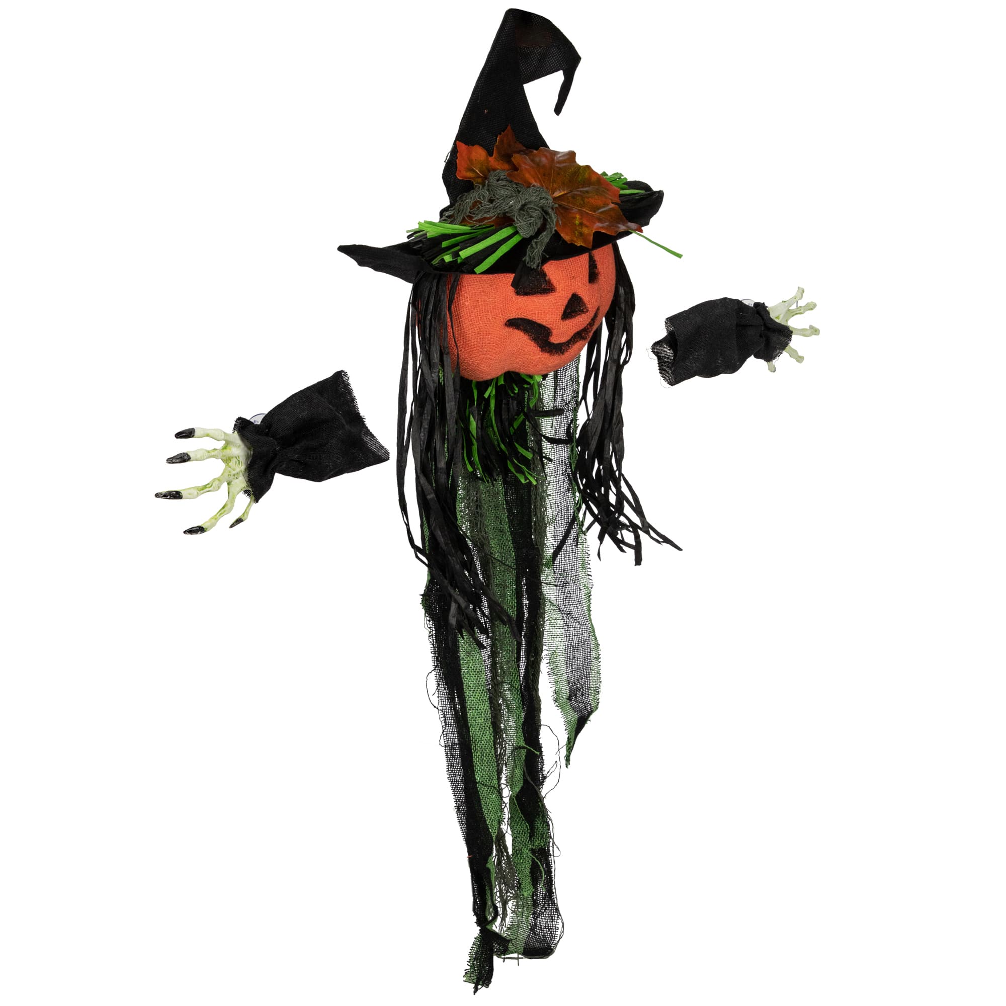 Creepy Jack-O-Lantern 3D Halloween Window Decoration