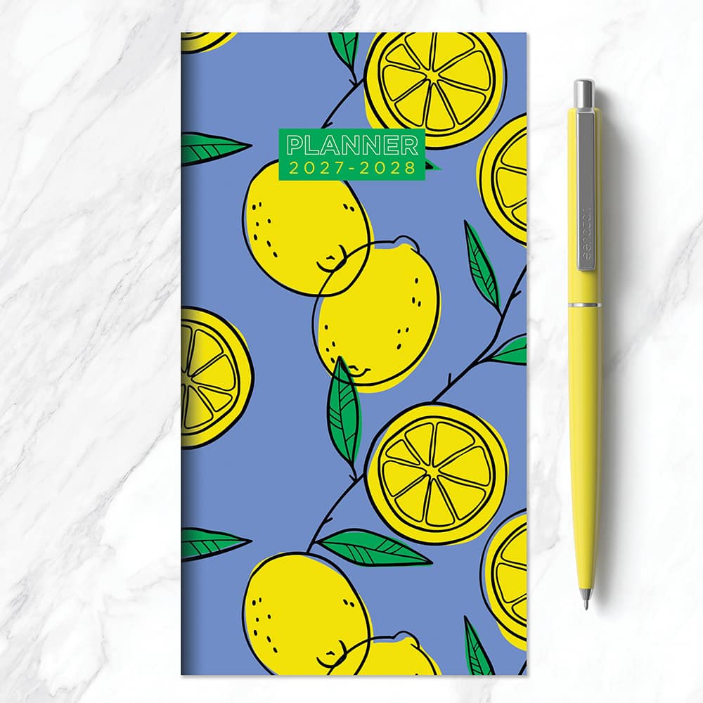 2027-2028 Lemon Small Monthly Pocket Planner