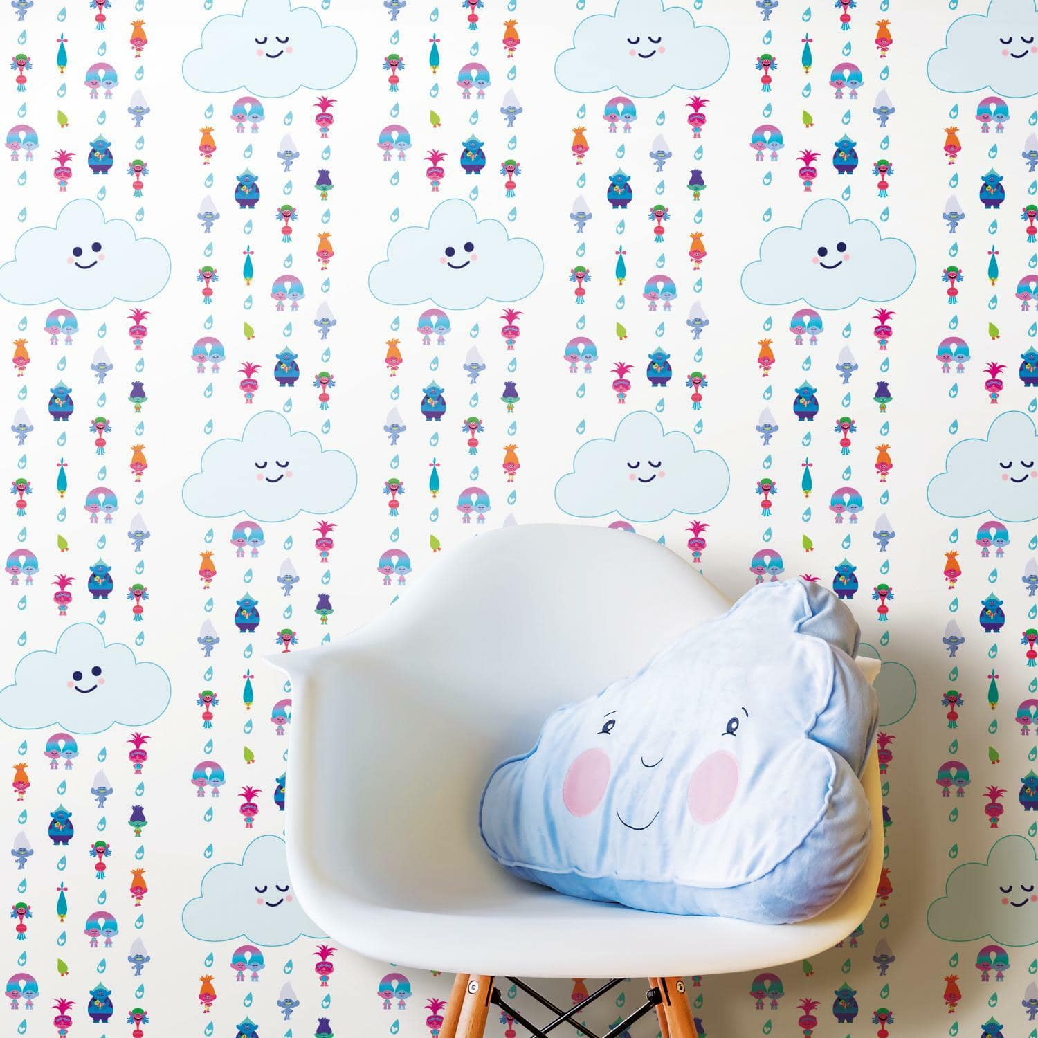 RoomMates Trolls Clouds Peel & Stick Wallpaper