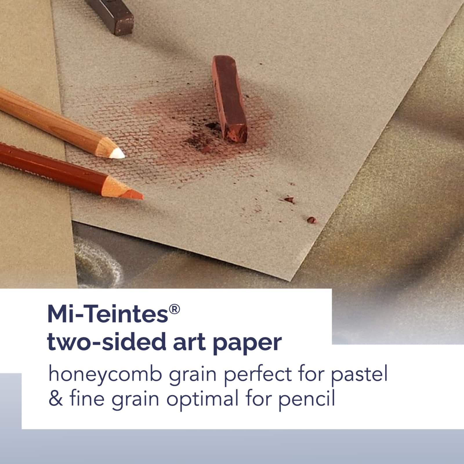 Canson® Mi-Teintes® Pastel with Glassine Pad, 9 x 12"