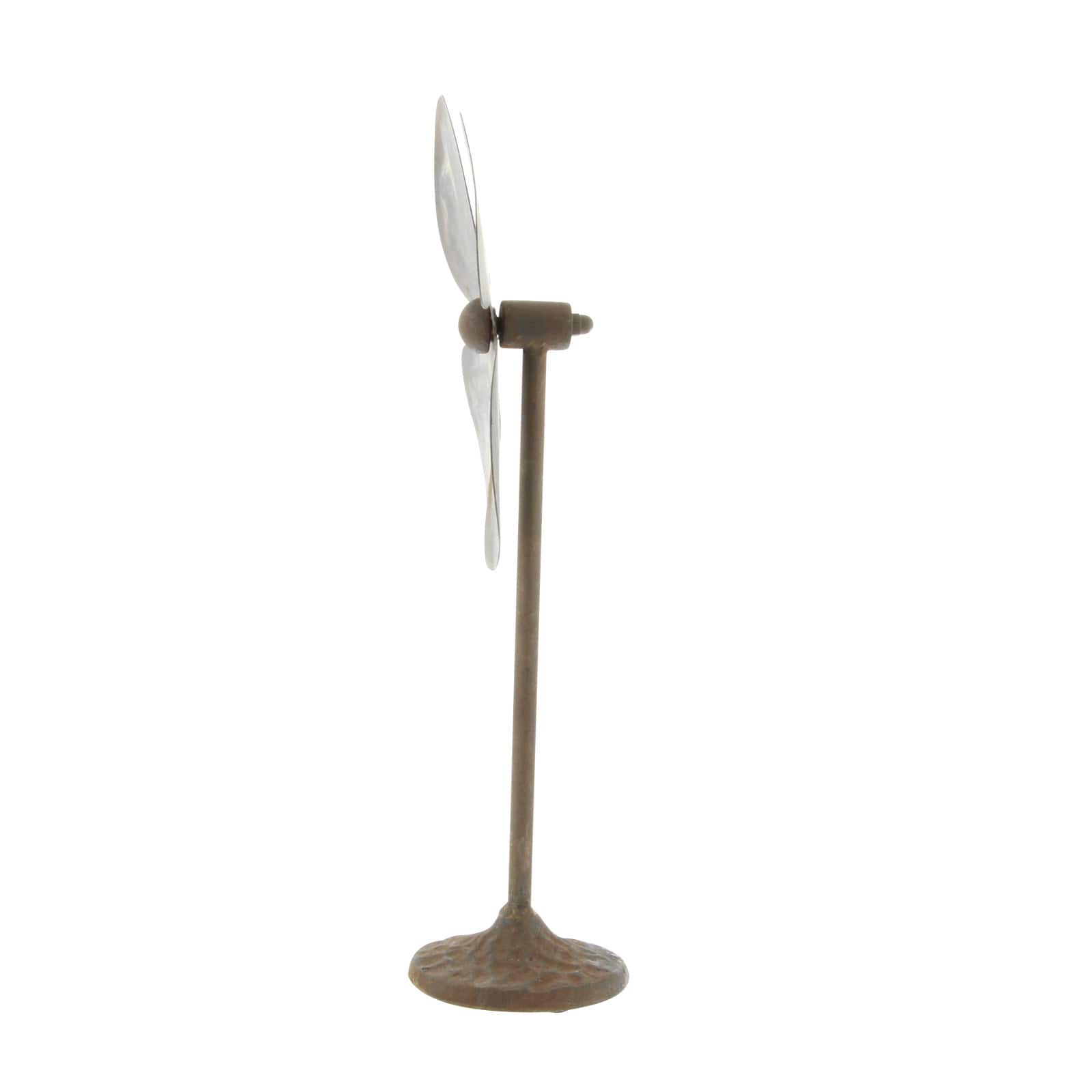 15" Gray Metal Industrial Propeller Sculpture, 2ct.