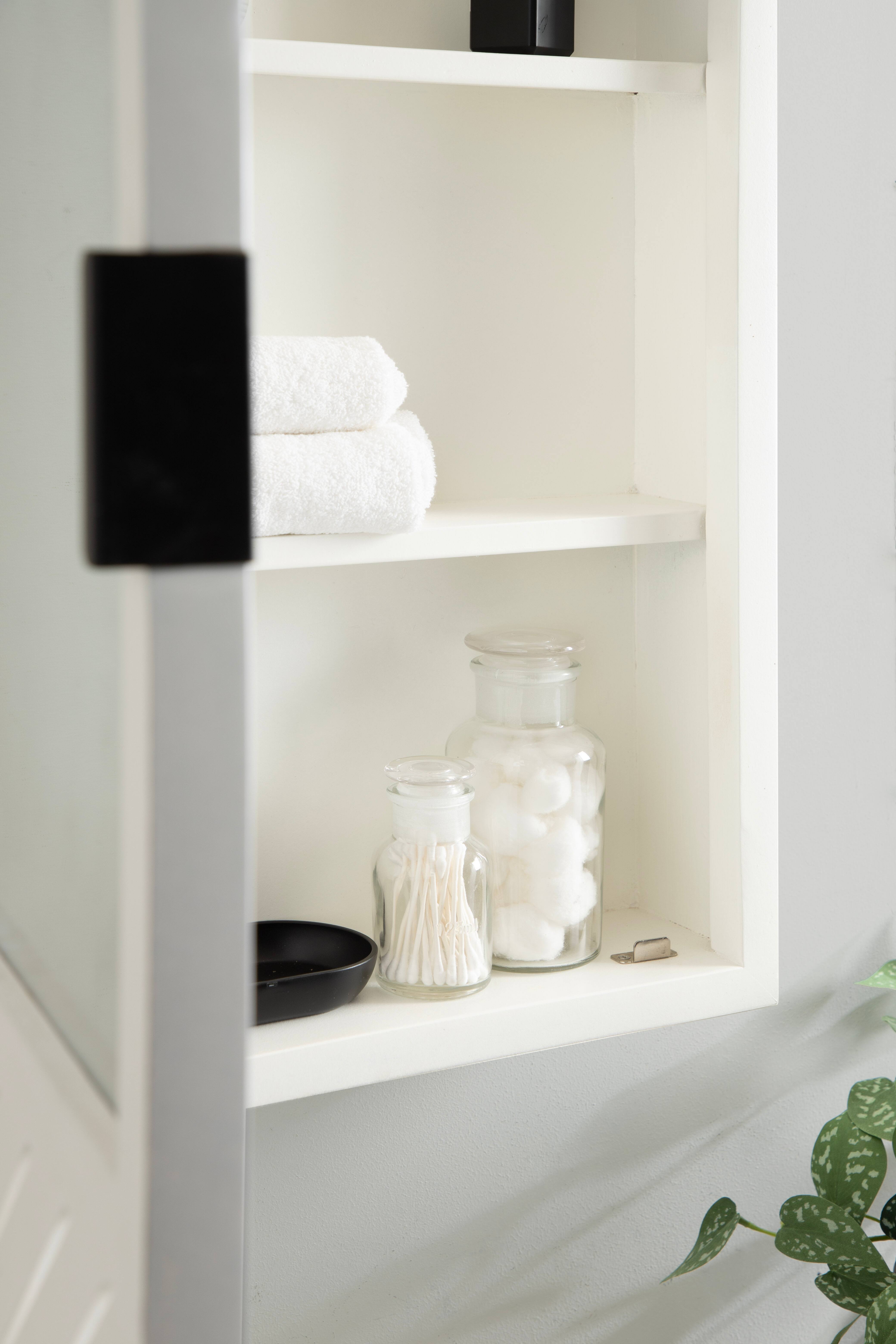 Kate and Laurel Mezzeta Bathroom Cabinet with Mirror
