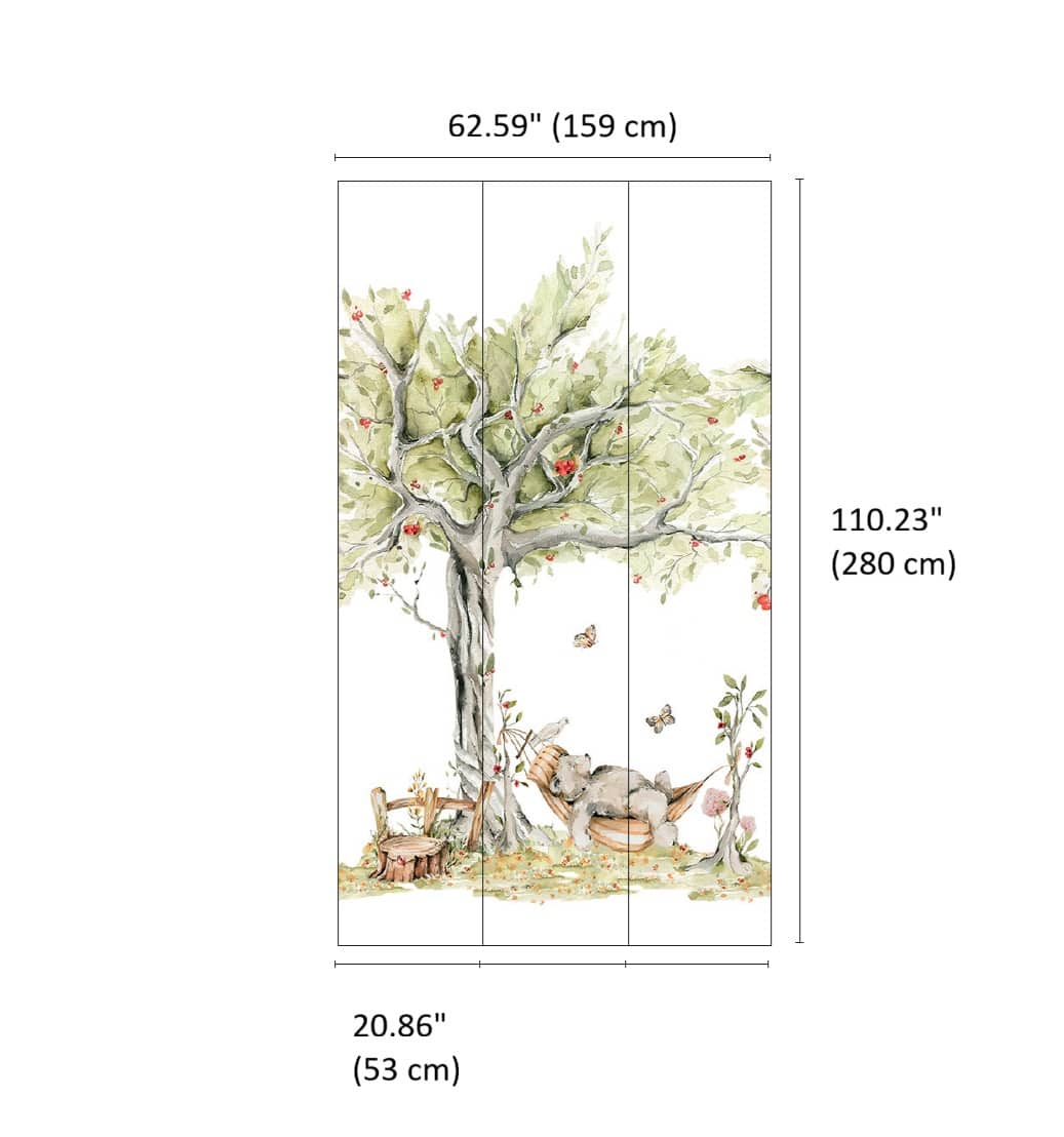 Designs Direct Lazy Bears Retreat Wall Mural